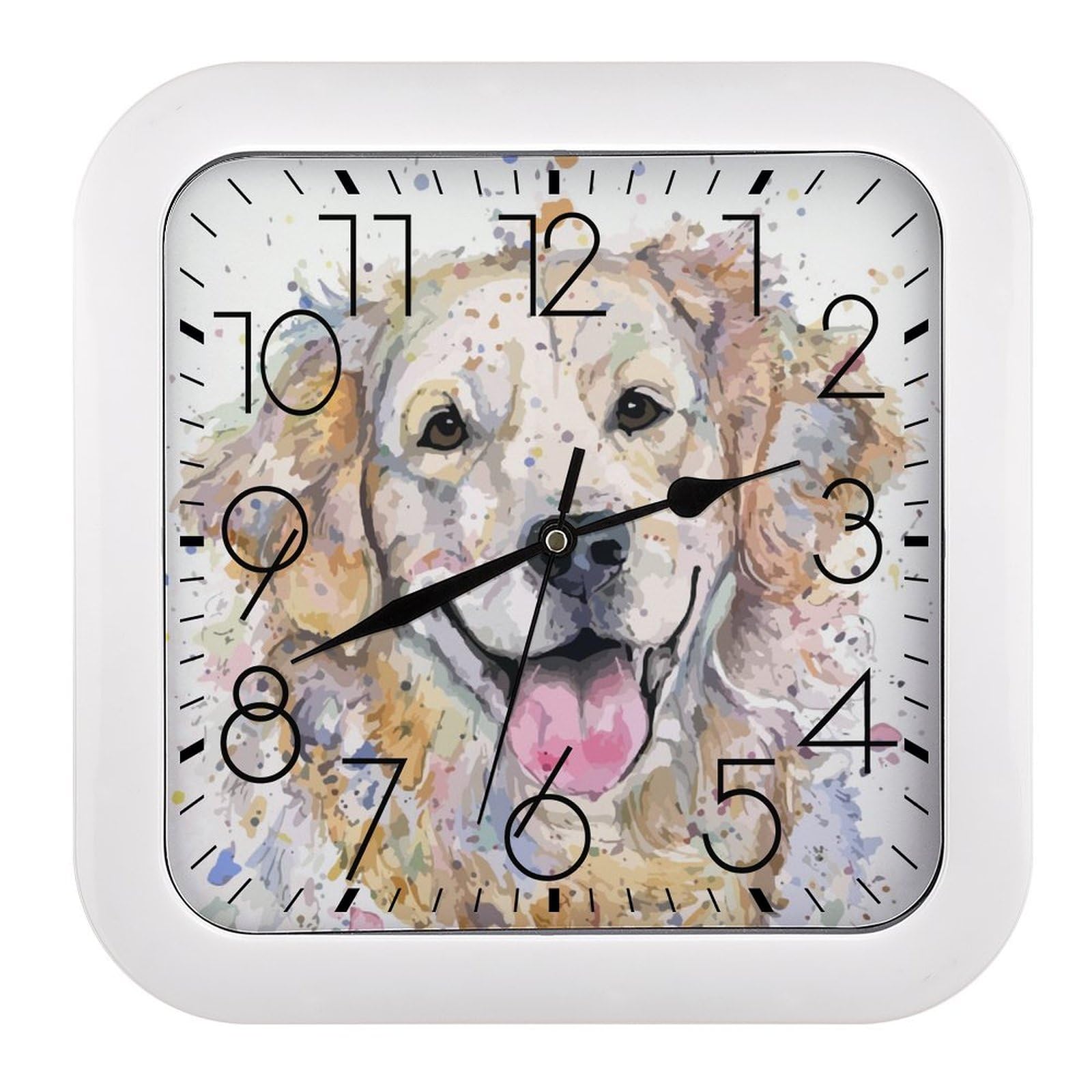 【リアル】壁掛け ペット時計 かわいい ゴールデンレトリバー インテリア リアル】壁掛け ペット時計 かわいい ゴールデンレトリバー インテリア