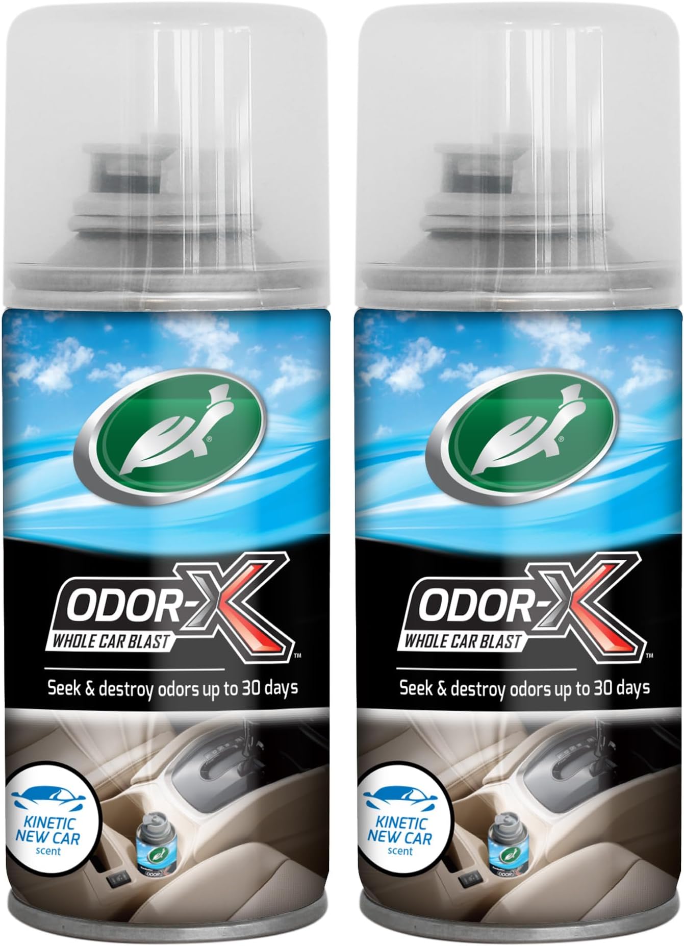 Odor-X Whole Car Blast Car Air Freshener, New Car Scent, One-time Use Odour Eliminator, Removes Unwanted Smells Permanently, Car Fragrance Lasts up to 30 Days, 50ml, Pack of 2