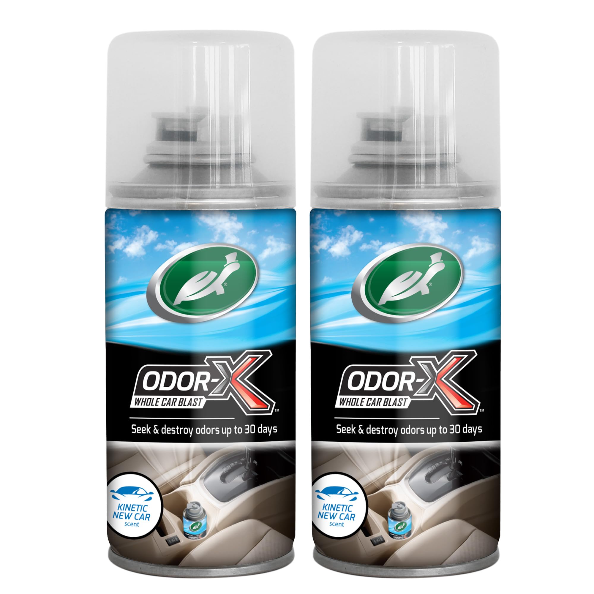 Odor-X Whole Car Blast Car Air Freshener, New Car Scent, One-time Use Odour Eliminator, Removes Unwanted Smells Permanently, Car Fragrance Lasts up to 30 Days, 50ml, Pack of 2