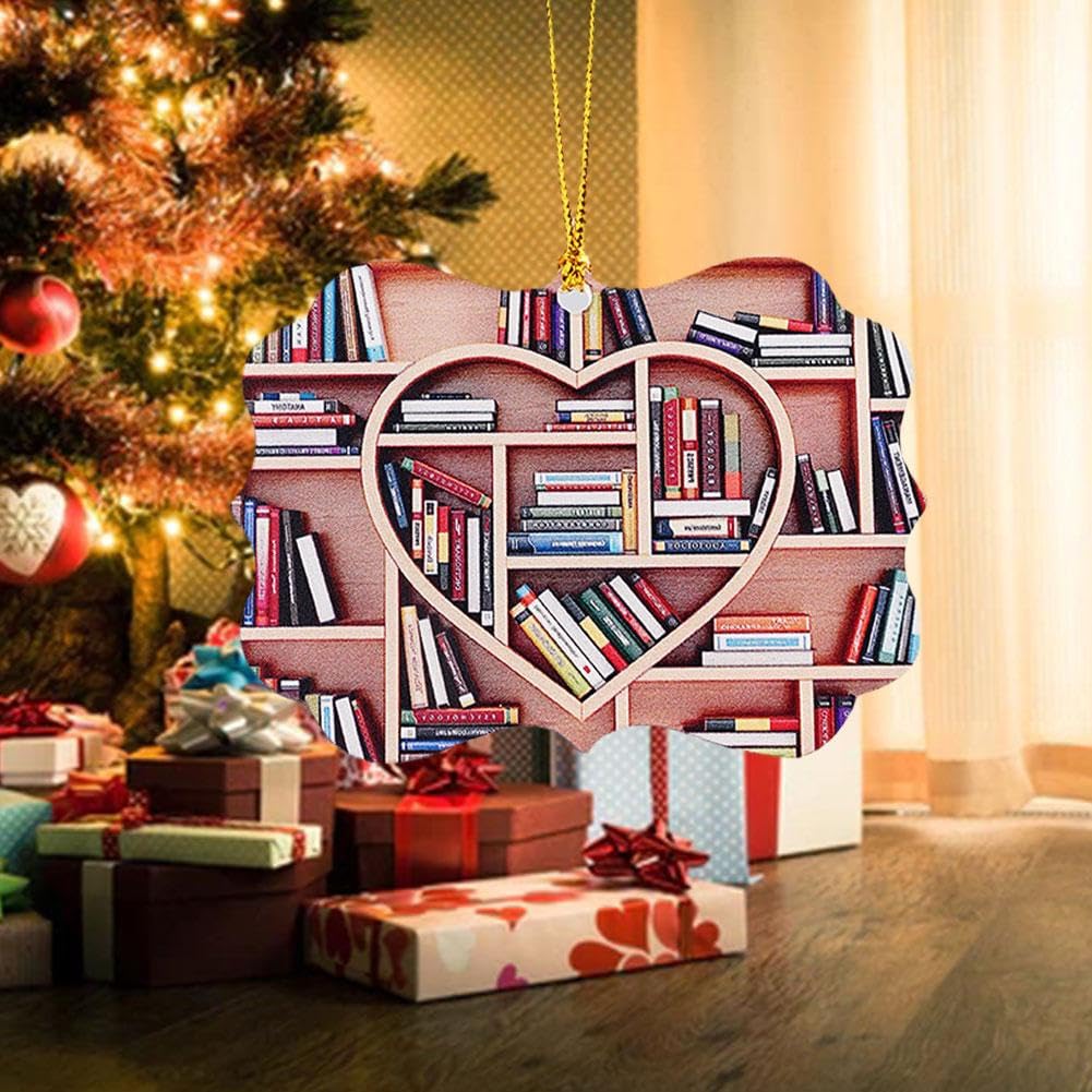 Bookshelf christmas ornament Clearance