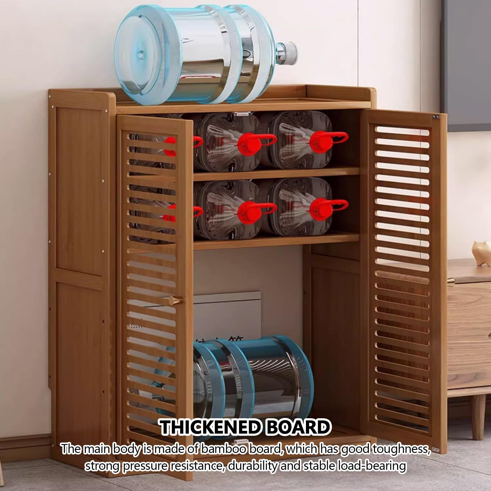 Armoire de rangement en bois pour routeur WiFi, étagère pour routeur avec porte d'armoire, pour la maison, la chambre à coucher, le salon, peut être utilisée pour couvrir les boîtiers électriques