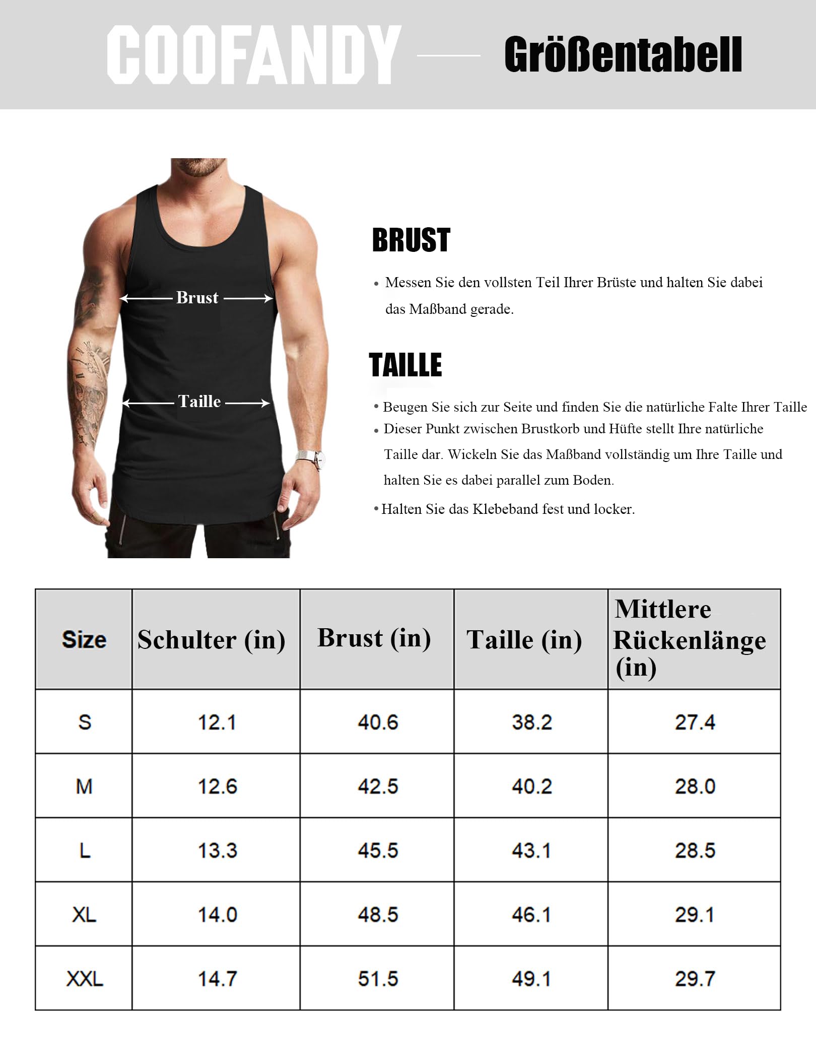 COOFANDY Confezione da 3 canottiere da uomo, ad asciugatura rapida, per allenamento, fitness, bodybuilding, senza maniche