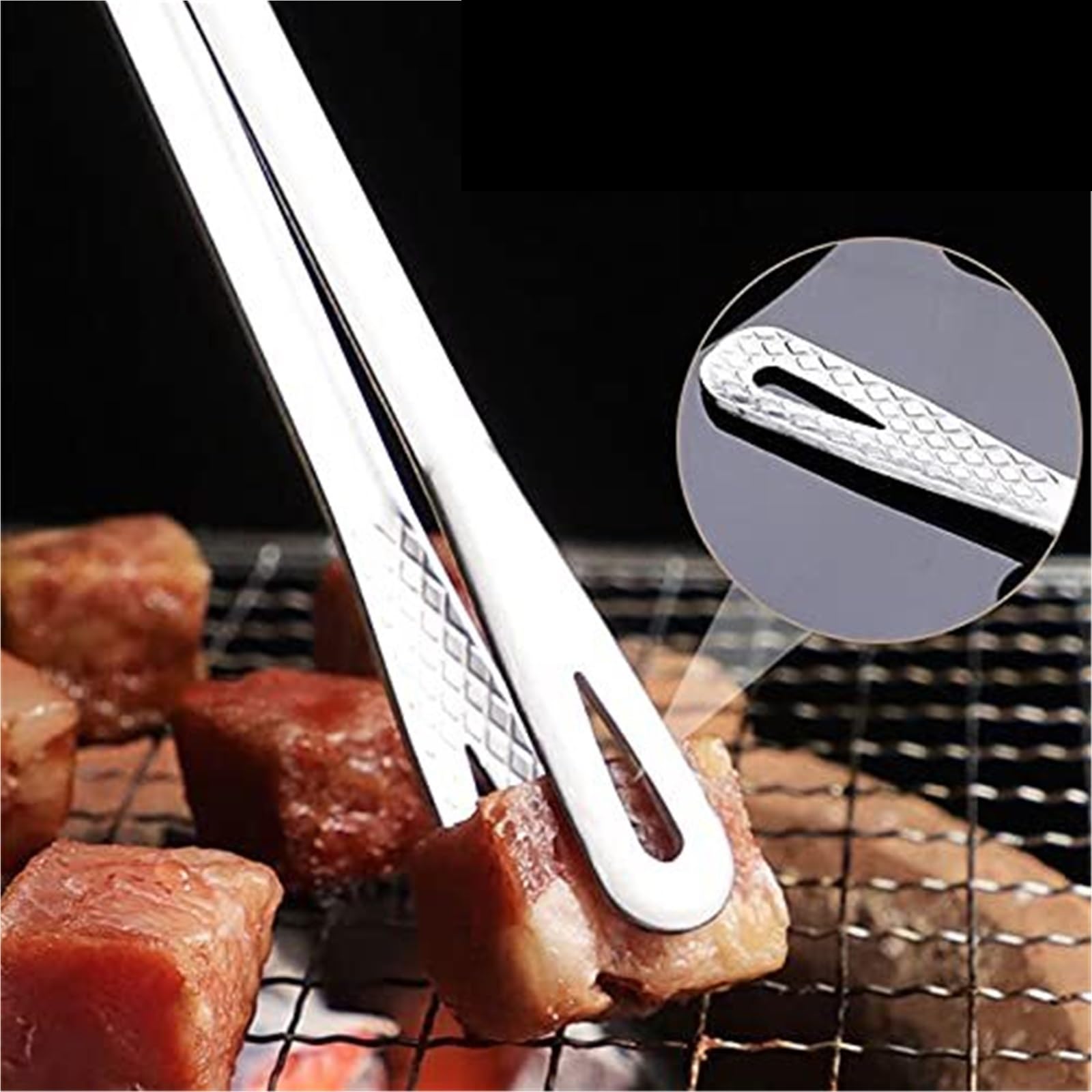 Szczypce do Chleba, Szczypce Do Grillowania Nadają Się Gotowania Jedzenia Pieczenia Mięsa I Chleba Pieczenia, Grillowania(24cm)