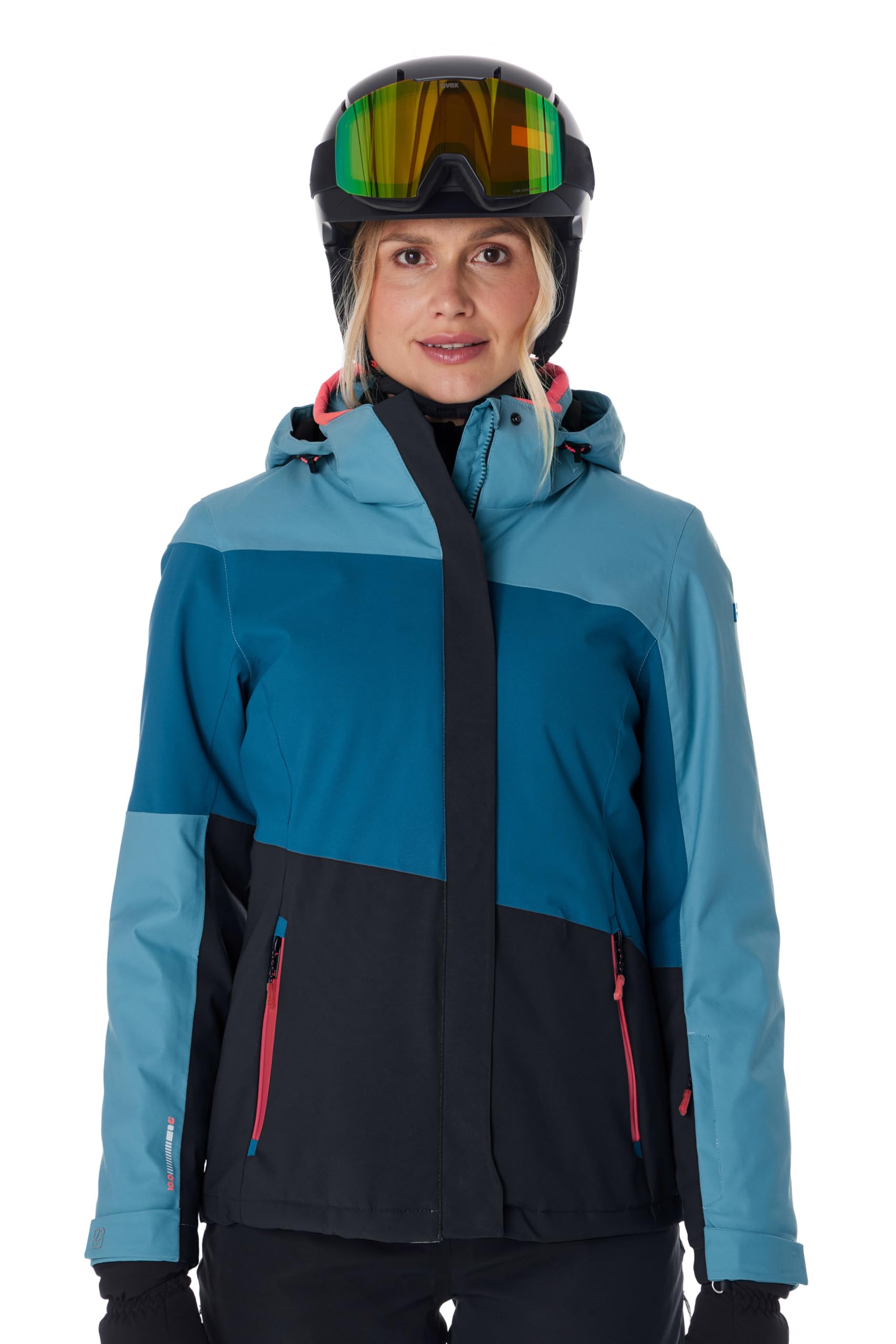 Killtec Damen Ksw 67 Wmn Ski Jckt Skijacke/Funktionsjacke mit abzippbarer Kapuze und Schneefang