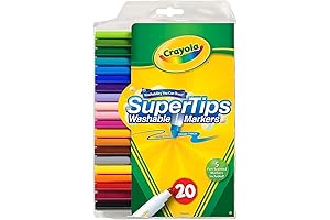 Crayola Scented Washable Super Tip Markers, Fun Markers for Kids, Cra-Z-Art, Washable