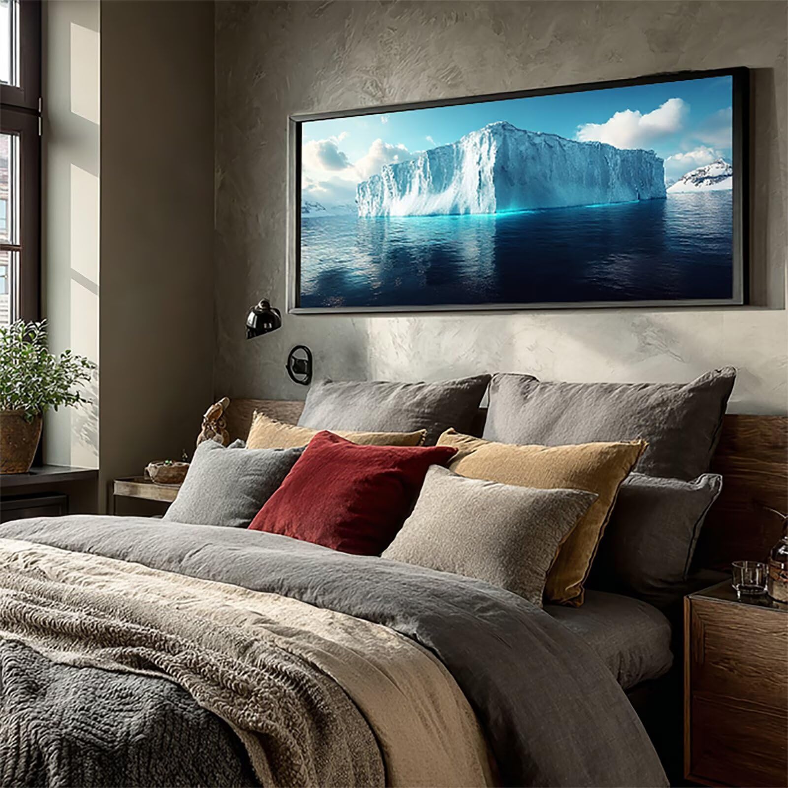 Scena śniegowa 5D diamentowe malowanie, niebieskie diamentowe malowanie dziecko, DIY haft diamentowy aktywność ręczna, kreatywne hobby zestawy dla dorosłych, zestawy do malowania diamentami, dekoracja