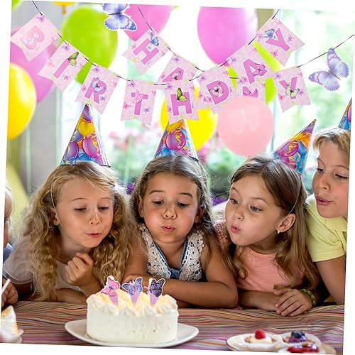 Miniatura 2 de Totority 5 juegos de decoración de fiesta de cumpleaños globos de látex para tartas, suministros de fiesta para niñas, decoración de cupcakes,