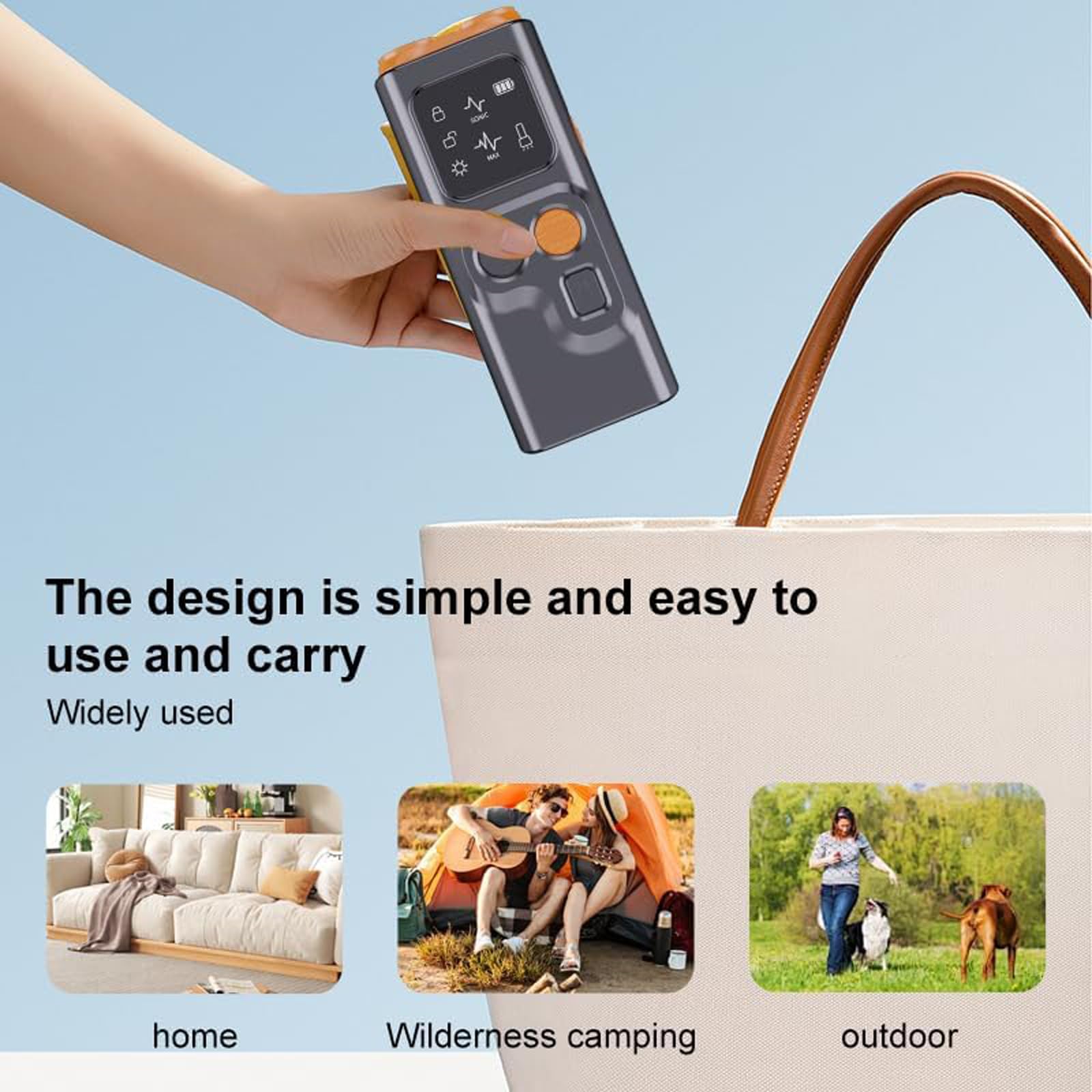 BarkGuard - Bark Guard Anti Barking Device for Dogs, Antibell Ultraschall Gerät, 2025 Neues Antibellhalsband für Hunde Antibell, Anti Bell Gerät Hunde mit LED Taschenlampe für Kleine Große Hunde