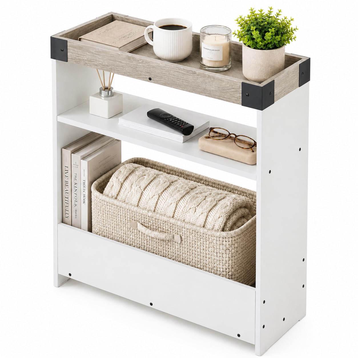 Amazon.com: ZEXVIDA Narrow Side Table, 8