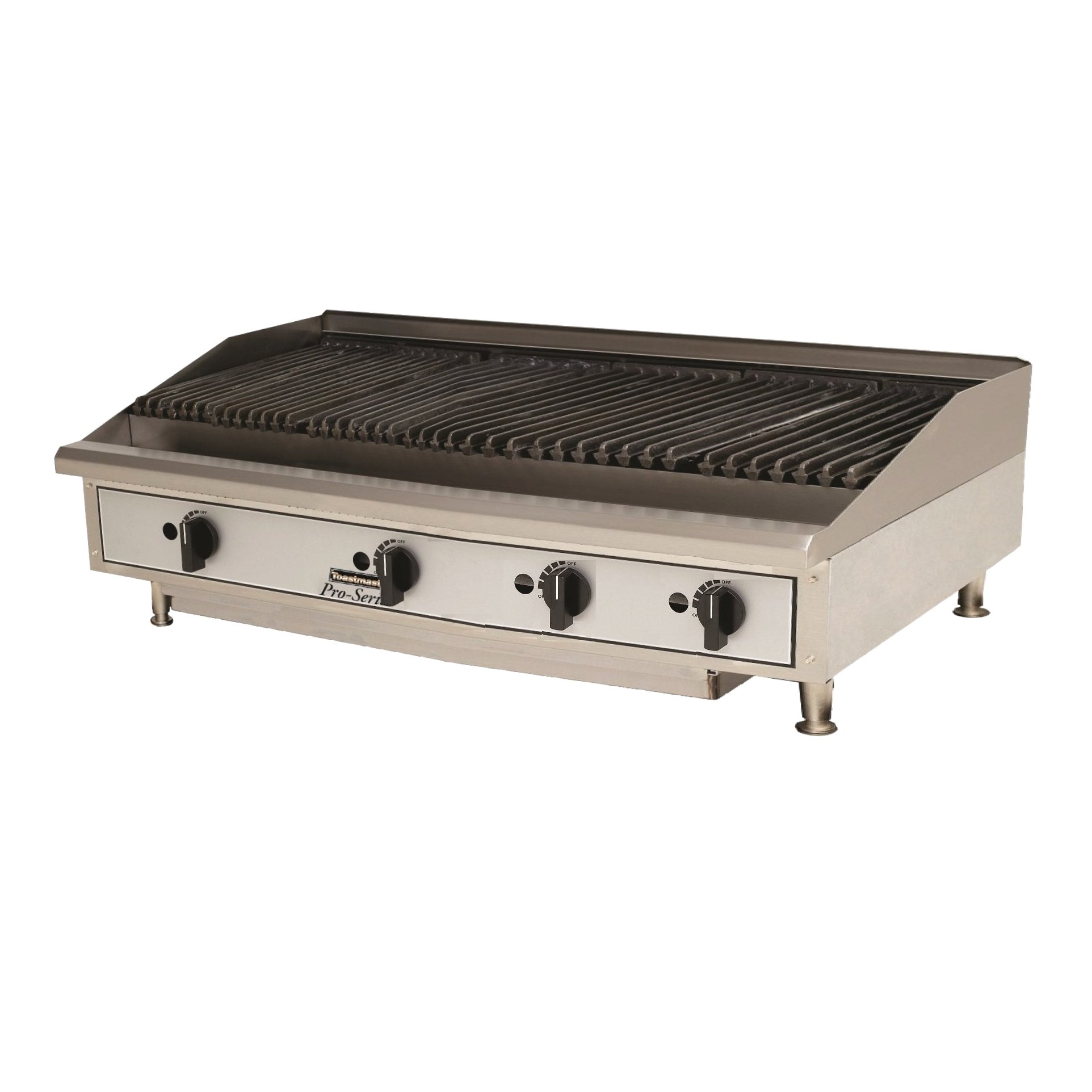 New 48-inch Gas Radiant Charbroiler Counter 4 Burner Iron Char 48" by Toastmaster – Model TMRC48