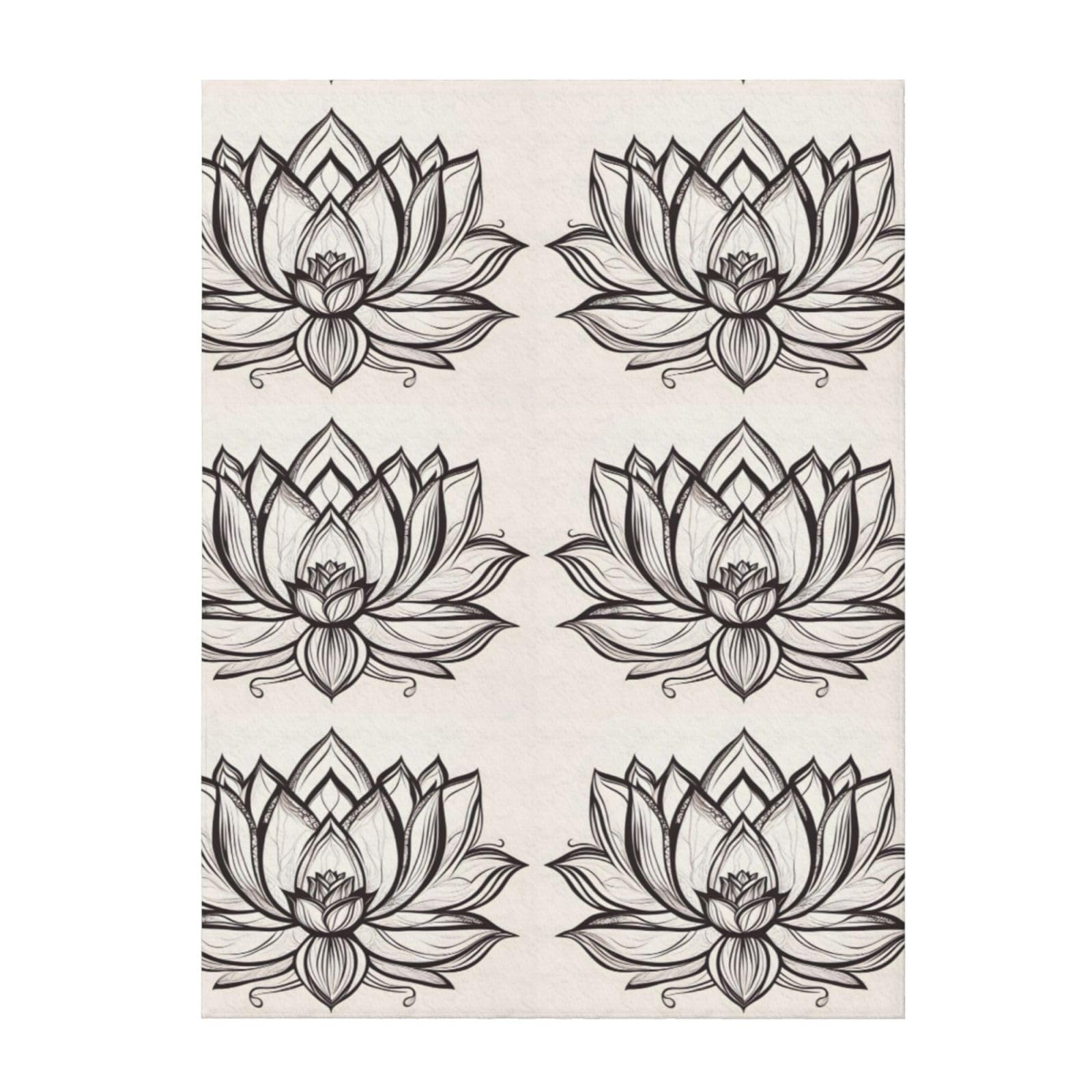 Couverture lotus Namaste 203x152 cm jeté de lit doux