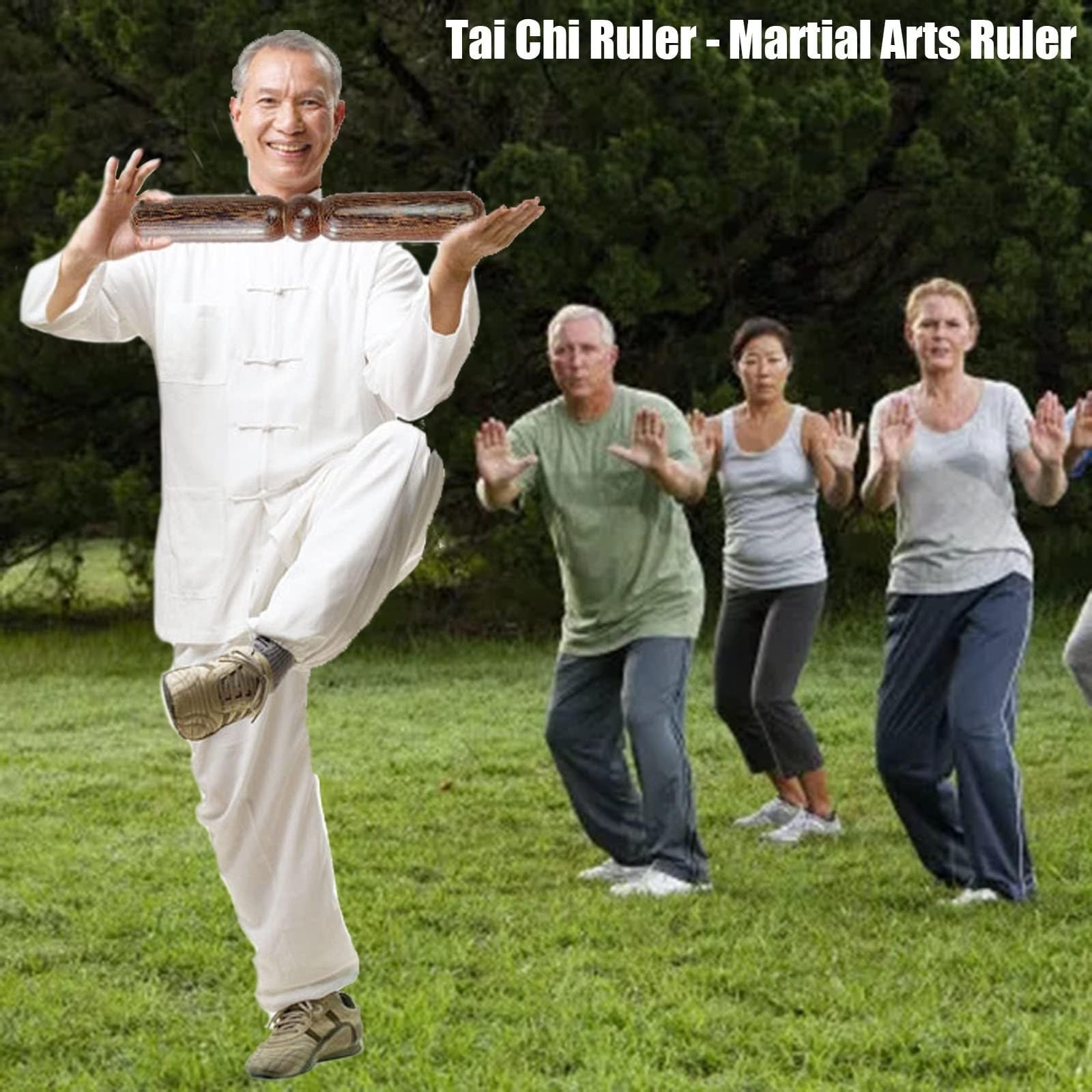 Bâton De Tai Chi, Règle De Tai Chi Qigong, Wushu Chinois Kung Fu Règle De Tai Chi, Tai Chi Bang Traditionnel Chinois pour l'exercice de Moring Âgé