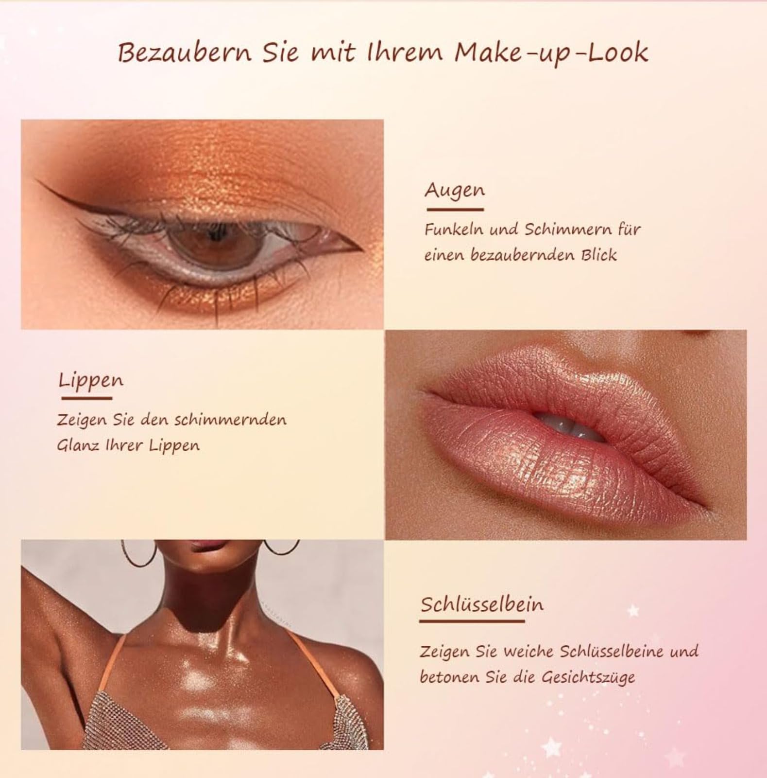 Rare Beauty Positive Light Dewy Highlighter, Face Highlighter Bronzer Makeup Stick für Gesicht und Körper (Enchant)