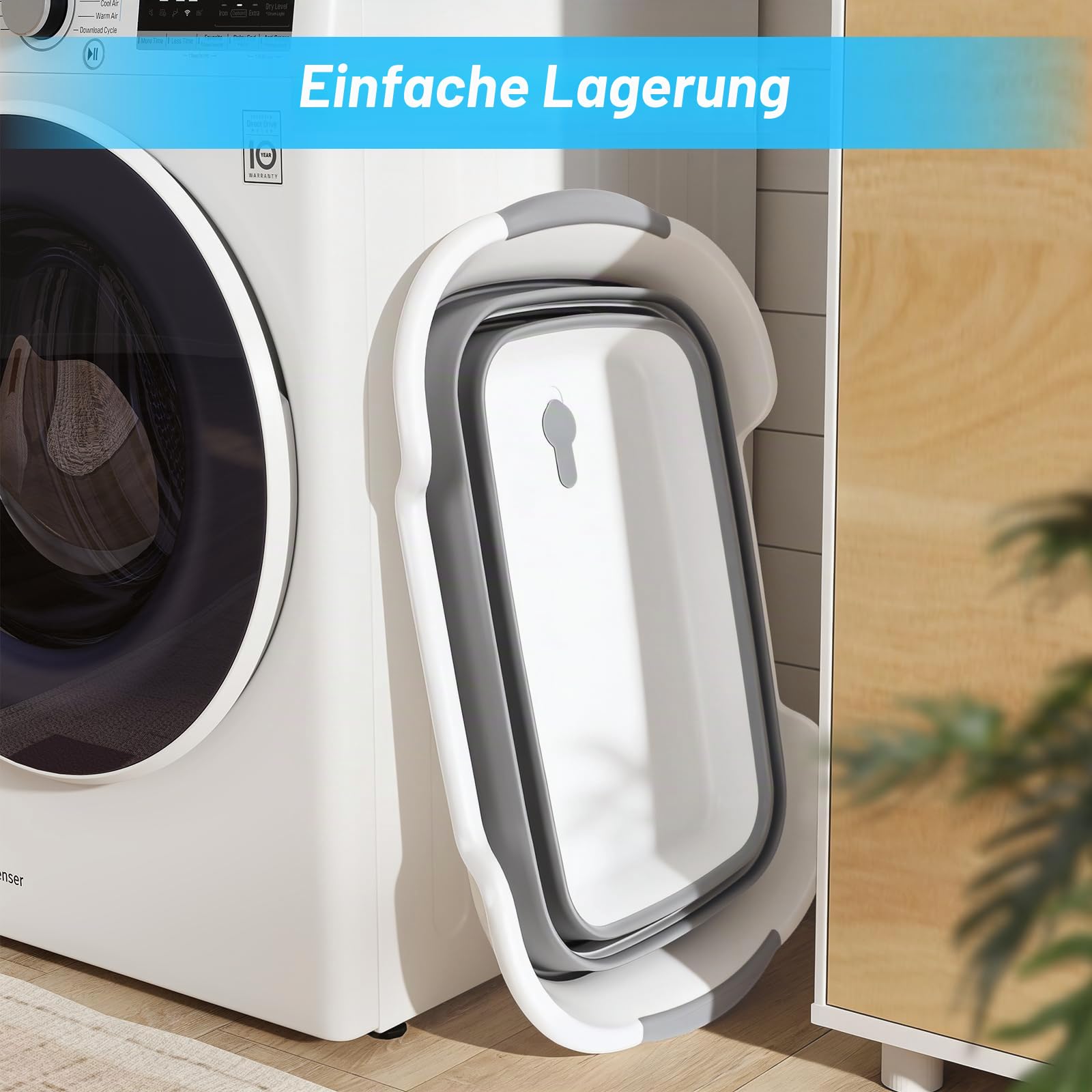 Multifunktionale Haustier Badewanne mit Abflussloch, Tragbare Indoor Outdoor Faltbare Wäschewanne für Kleine Haustiere, Welpen, Kleine Hunde, Katzen und Kinder