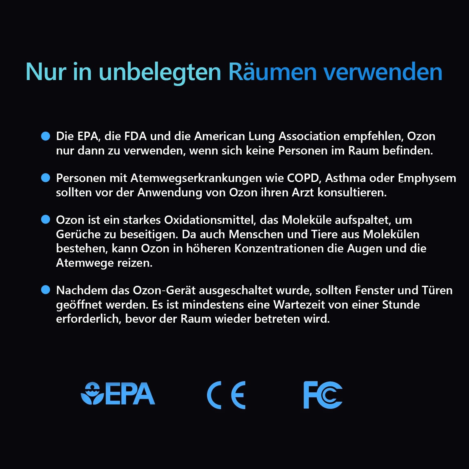 PowerScale OZB3 Gewerblicher Ozongenerator 250.000 mg/h – Industrielles Ozon Luftreiniger Gerät zur Geruchsbeseitigung, Desinfektion & Sterilisation für große Räume & Büros