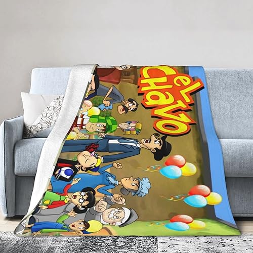 Manta El Chavo Anime Del Ocho - Manta de franela para sofá, dormitorio, decoración del hogar, 60 x 50 pulgadas