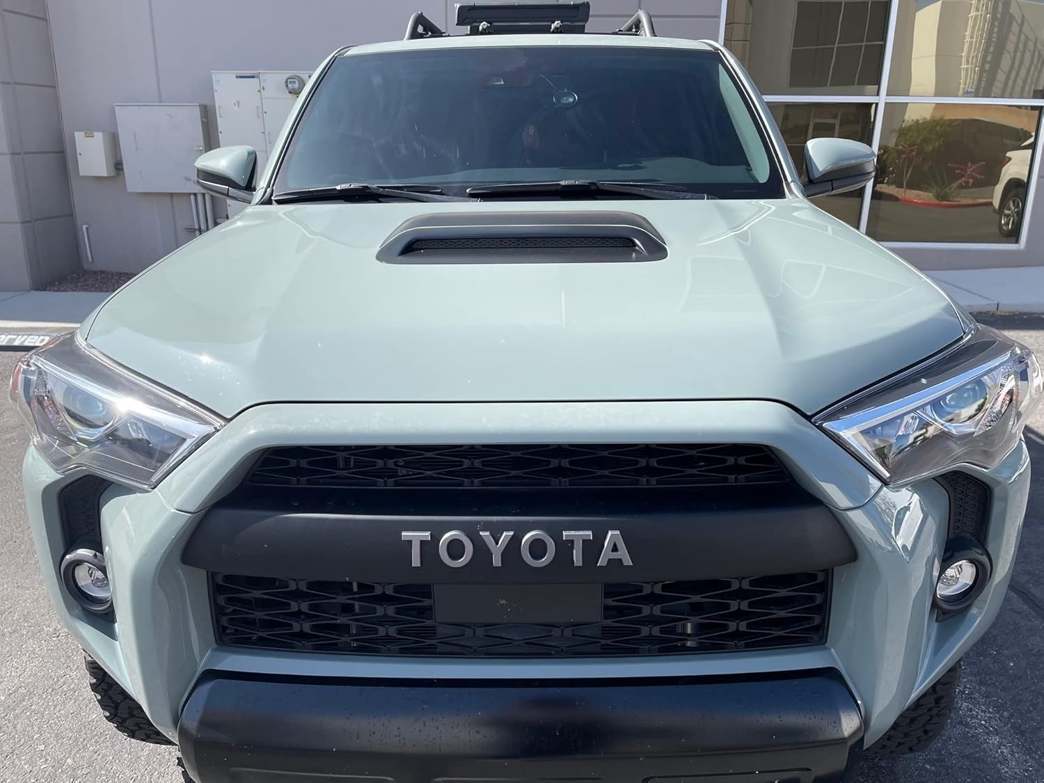 Factory Crafts Hood Scoop Graphics Kit Outdoor Vehicle Vinyl Decal 1-Piece Wrap Compatible with Toyota 4Runner 2016-2020 - Matte Black