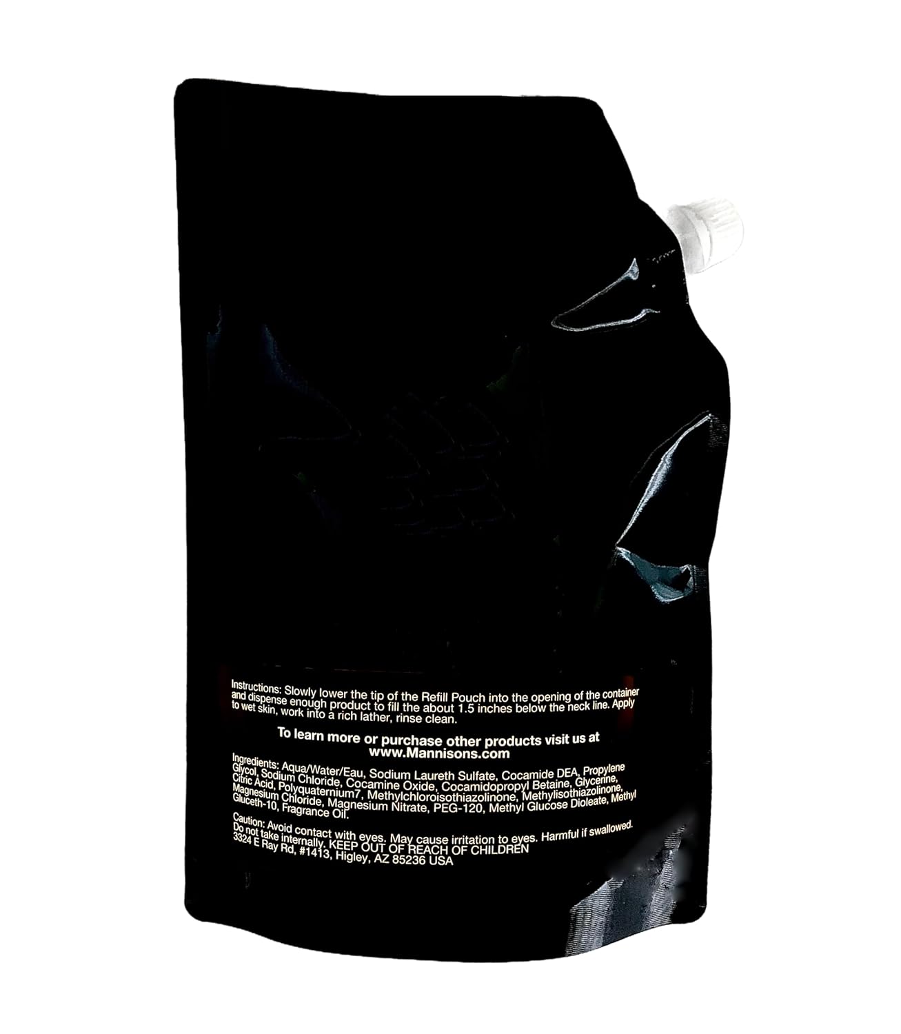 Body Wash, Rugged Aroma, 32 oz, Refill Pouch, Nourish and Softens Skin, Luxurious Scent of Bergamot, Sage, Vetiver and Musk, Rich Lather