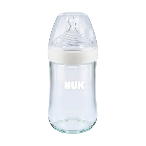Miniatura 10 de NUK Simply Natural Glass Baby Bottles and Pacifier Newborn Gift Set, 11 Piece Set