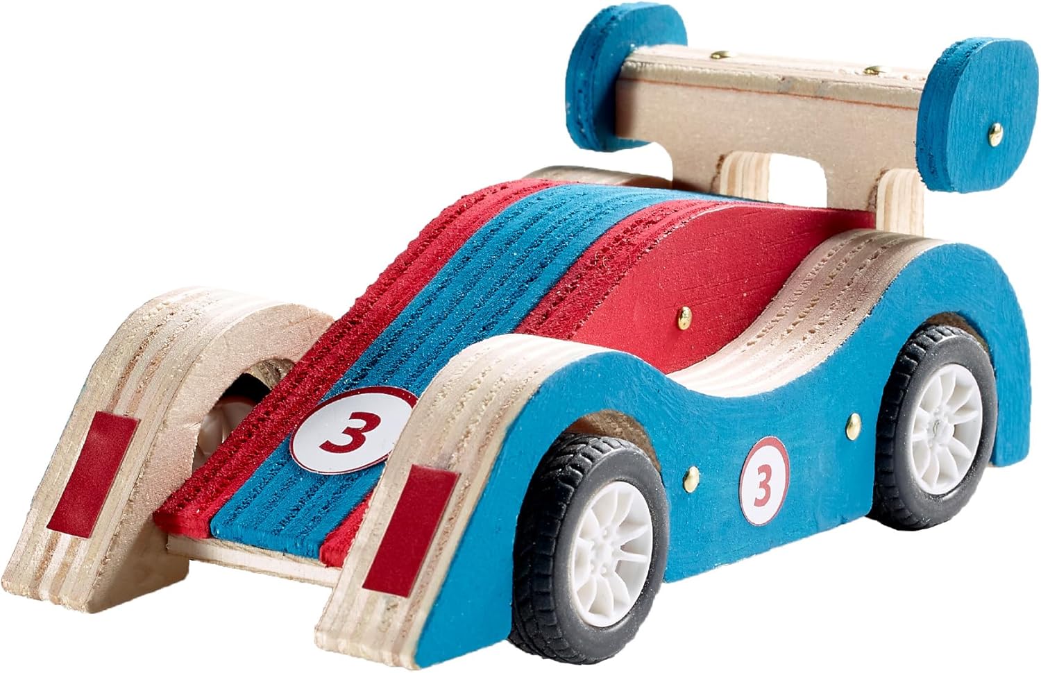 STANLEY Jr. Wooden Bird House Kit - Creative Arts and Crafts Set for Kids and Adults - Wooden Birdhouses with Paint Strips, Brushes, Stickers and String (Sports Car (Classic 1))
