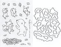 Vista 11 de DzIxY Puppy House - Juego de sellos transparentes y troqueles de corte de metal para hacer tarjetas, álbumes de recortes, suministros de papel
