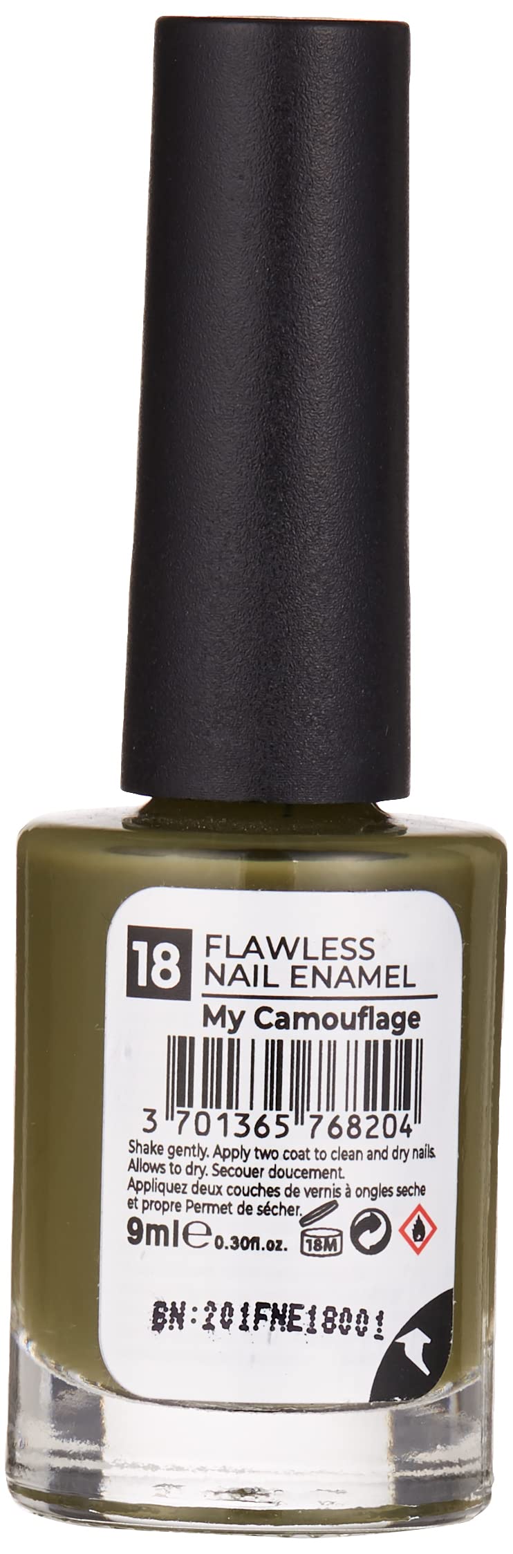 Note Cosmetics Nail Flawless Oje 18 My Camouflage, Yeşil
