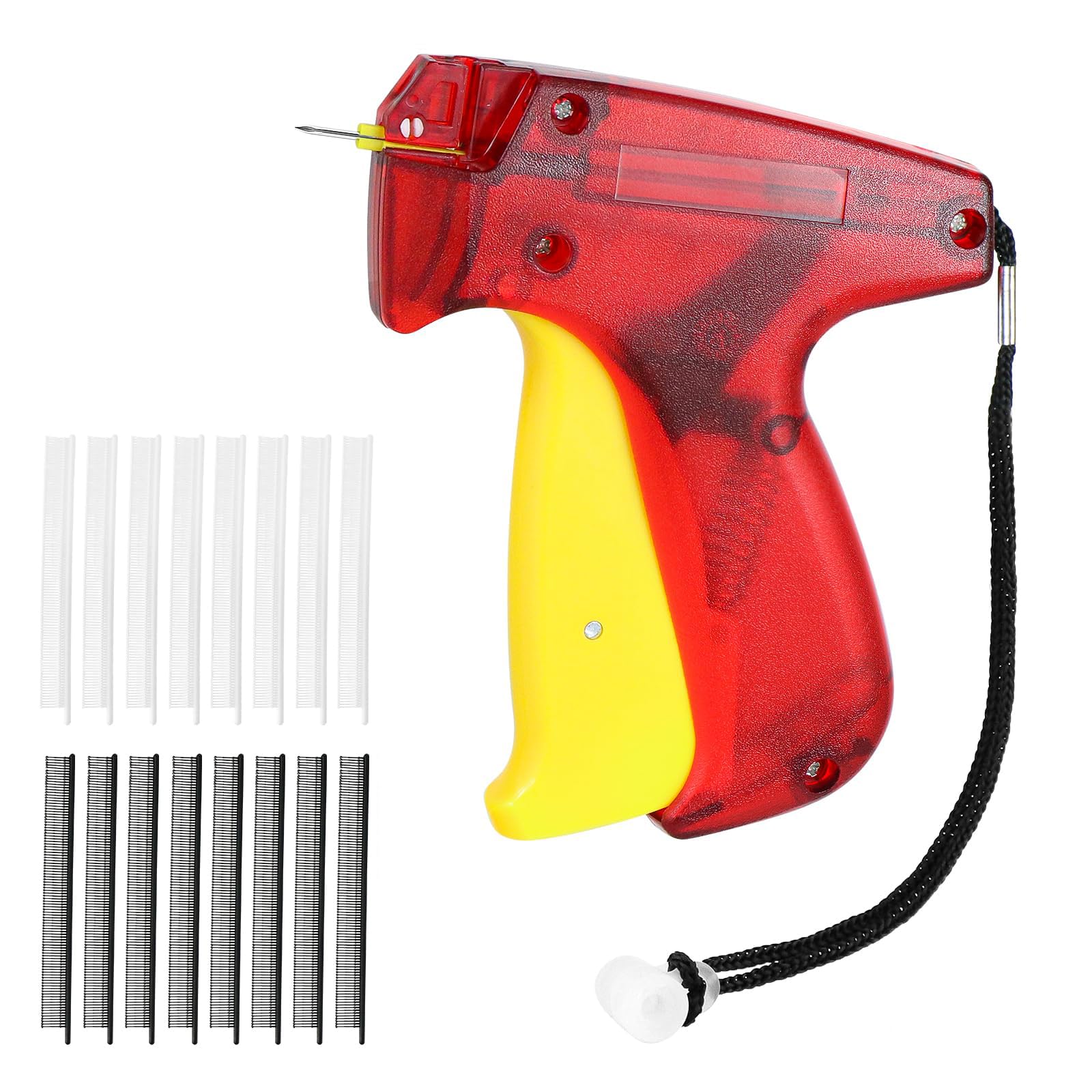 KASTWAVE Clothes Tagging Gun Kit, Tag Gun for Clothes, Kimble Gun with 2000 Plastic Tag Fasteners, Clothes Mending Quilting Stitch Tag Gun with1 Needle, Attach a Tag in Seconds