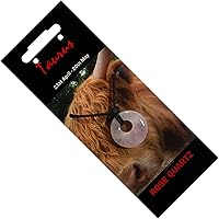 Vista 2 de CrystalAge Collar de piedra natal de Tauro - Rosquilla de cuarzo rosa