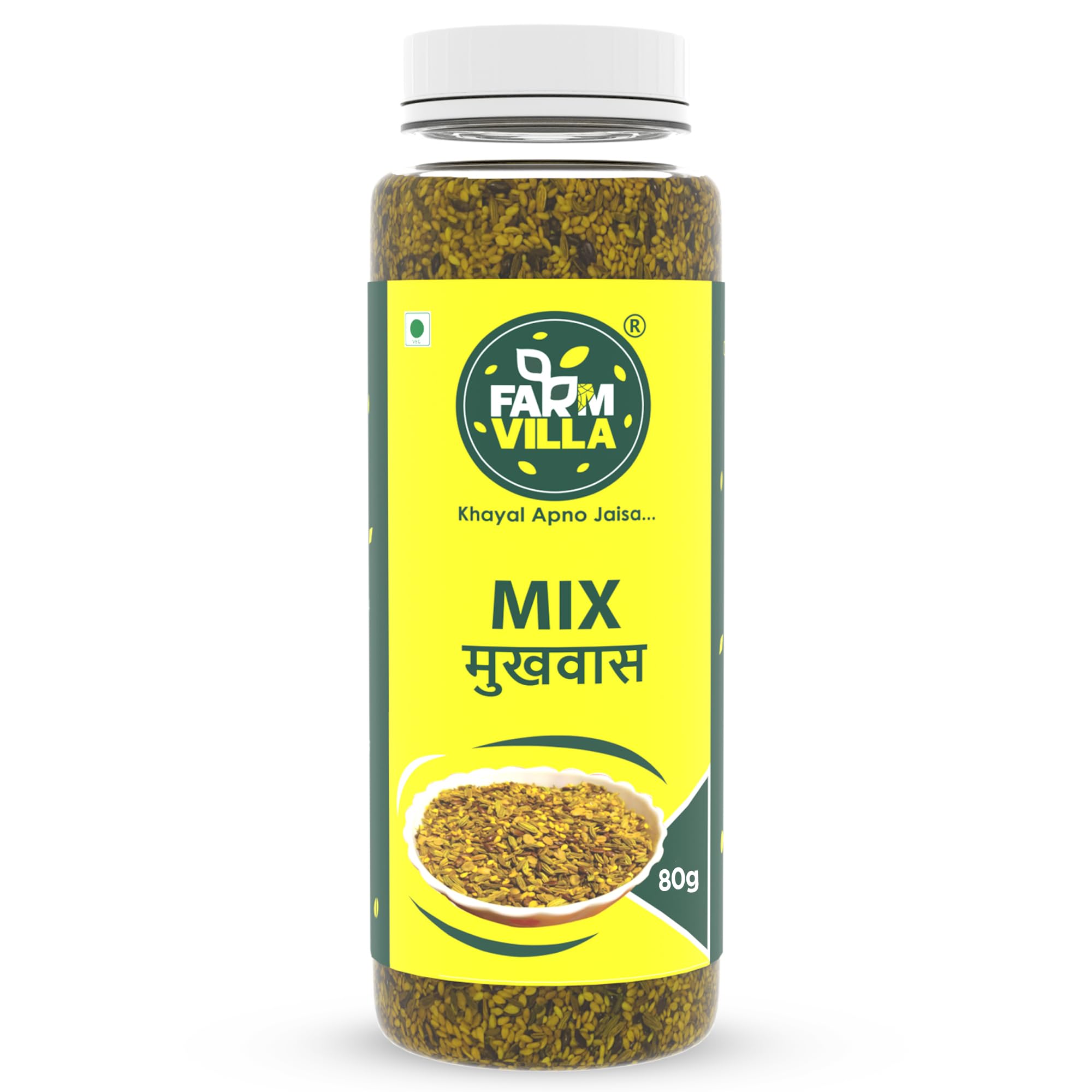 FARM VILLA Roasted Sesame Mix Mukhwas with Turmeric & Salty Twist | Traditional Gujarati Mukhwas (Pack of 2-160g) (B0CPV4J8MJ) Amazon Price History, Amazon Price Tracker