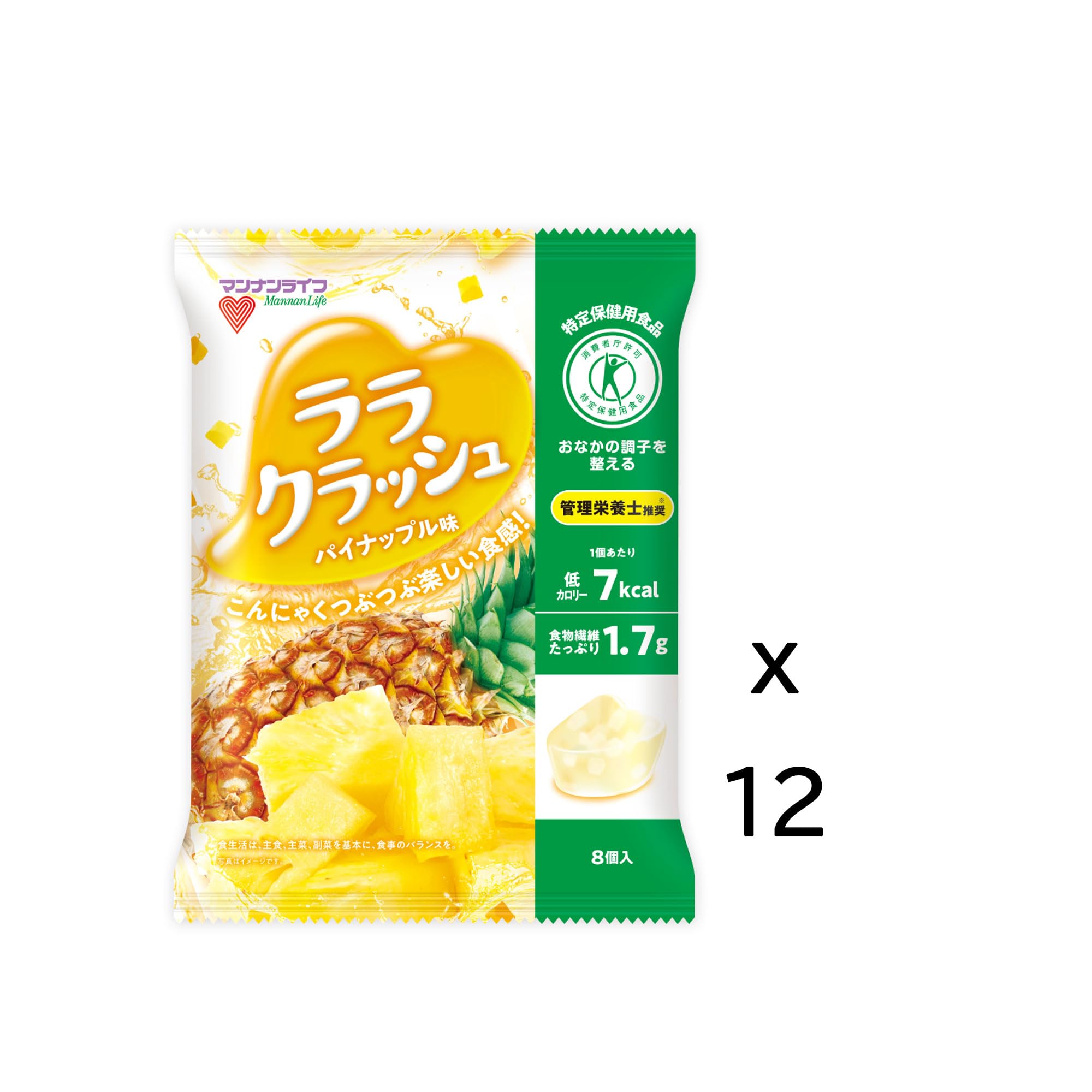 Amazon.co.jp: マンナンライフ 蒟蒻畑ララクラッシュ パイナップル味