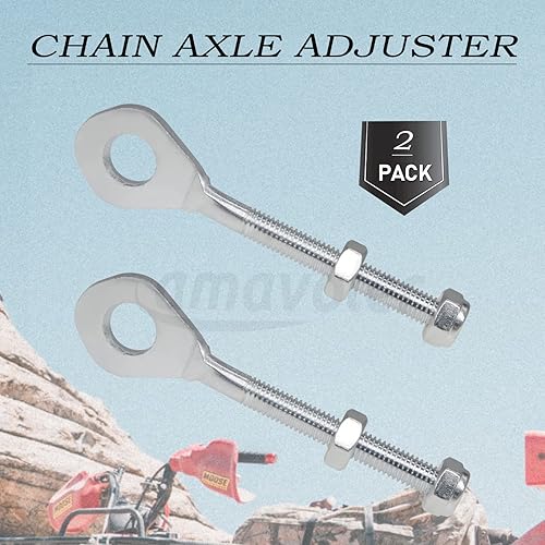 Miniatura 3 de Ajustador de eje de cadena de 0.4 pulgadas, accesorios para motocross TAOTAO 50cc 70cc 90cc 110cc 125cc 250cc ATV Quad Dirt Bike. 2 uds.