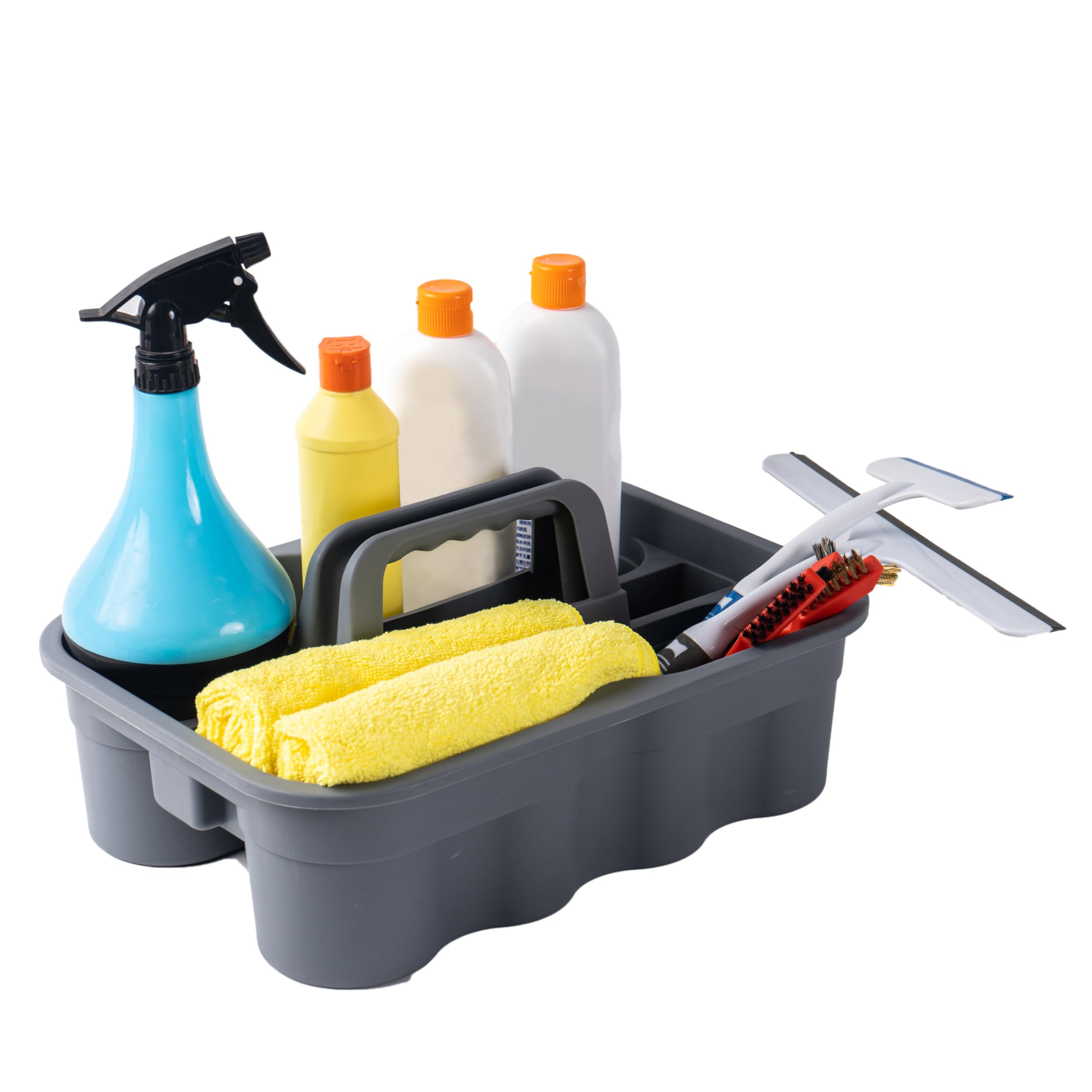 Matthew Large Plastic Tote Tool Deluxe Supply Cleaning Caddy with Handle Portable Shower Basket Storage Caddy for Cleaning