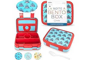 KINS HO Bento Lunch Box for Toddlers, Kids and Boys
