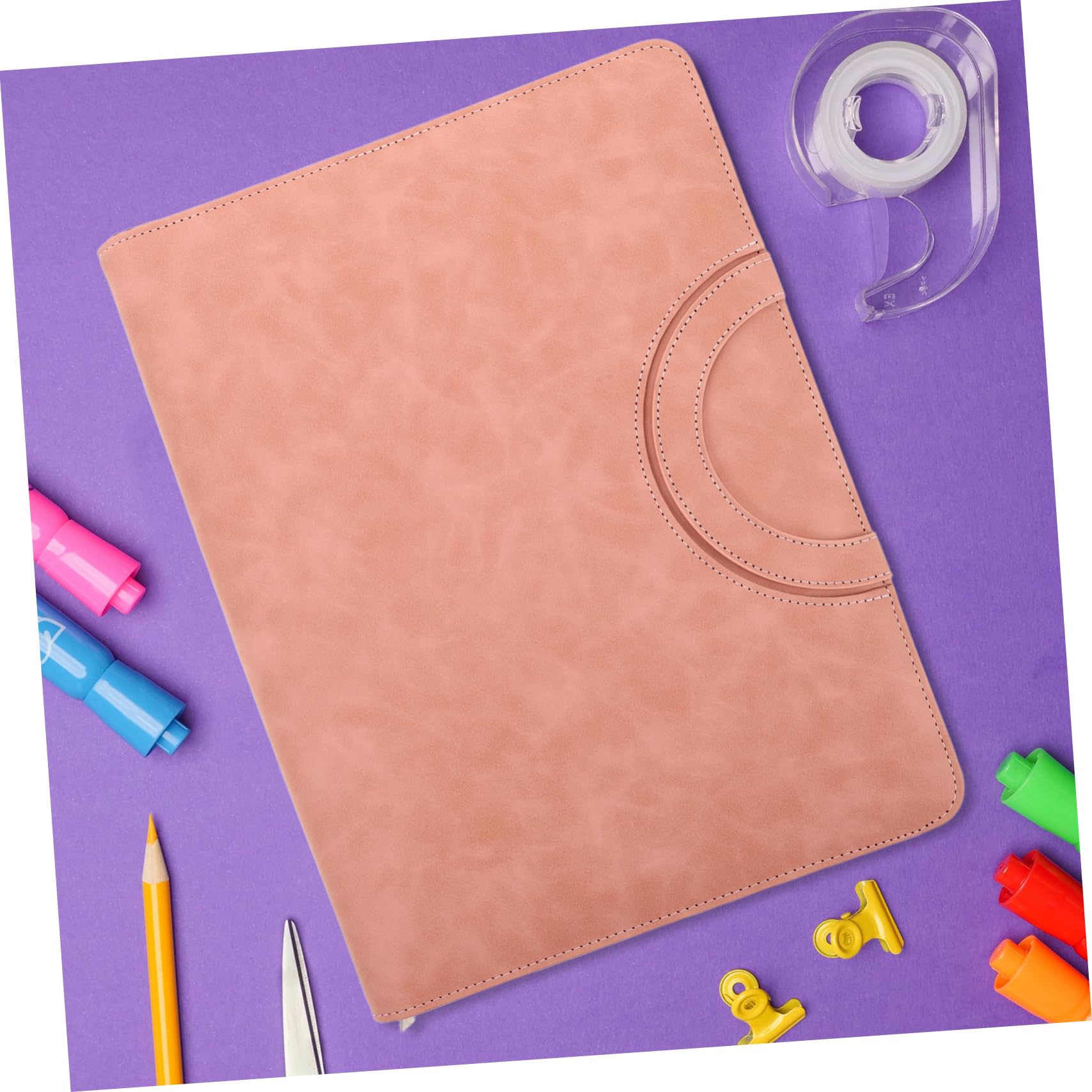 Porta Documenti Rosa in Pu A4 con Cerniera Sicura, Organizer Multifunzione per Certificati Importanti e Documenti di Viaggio per Professionisti e Studenti