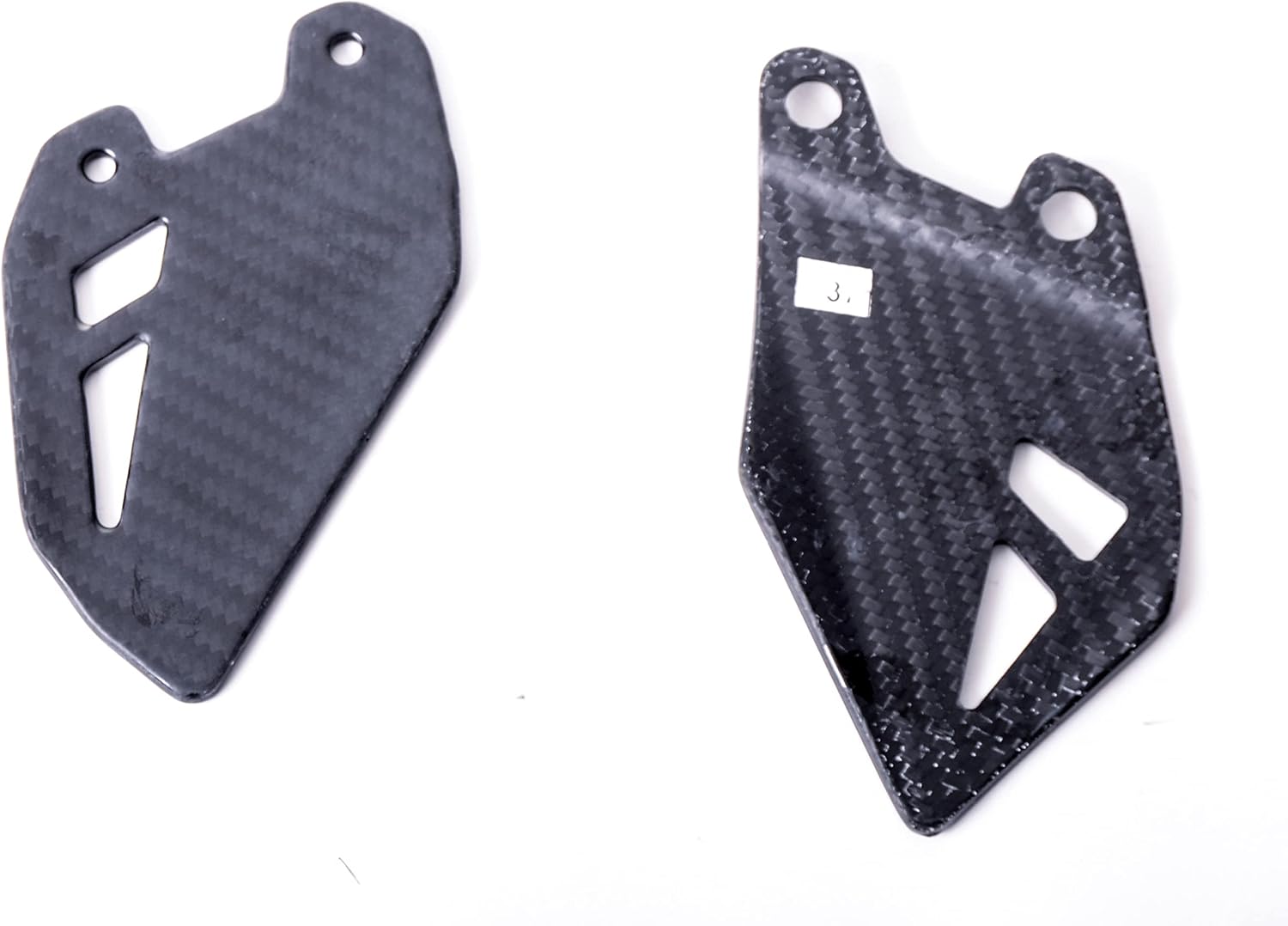 Bestem Carbon Fiber Plates Rearset Foot Peg Mount Fairing Twill for 2020-2025 Kawasaki Z H2 /SE & 2016-2023 Ninja ZX-10R