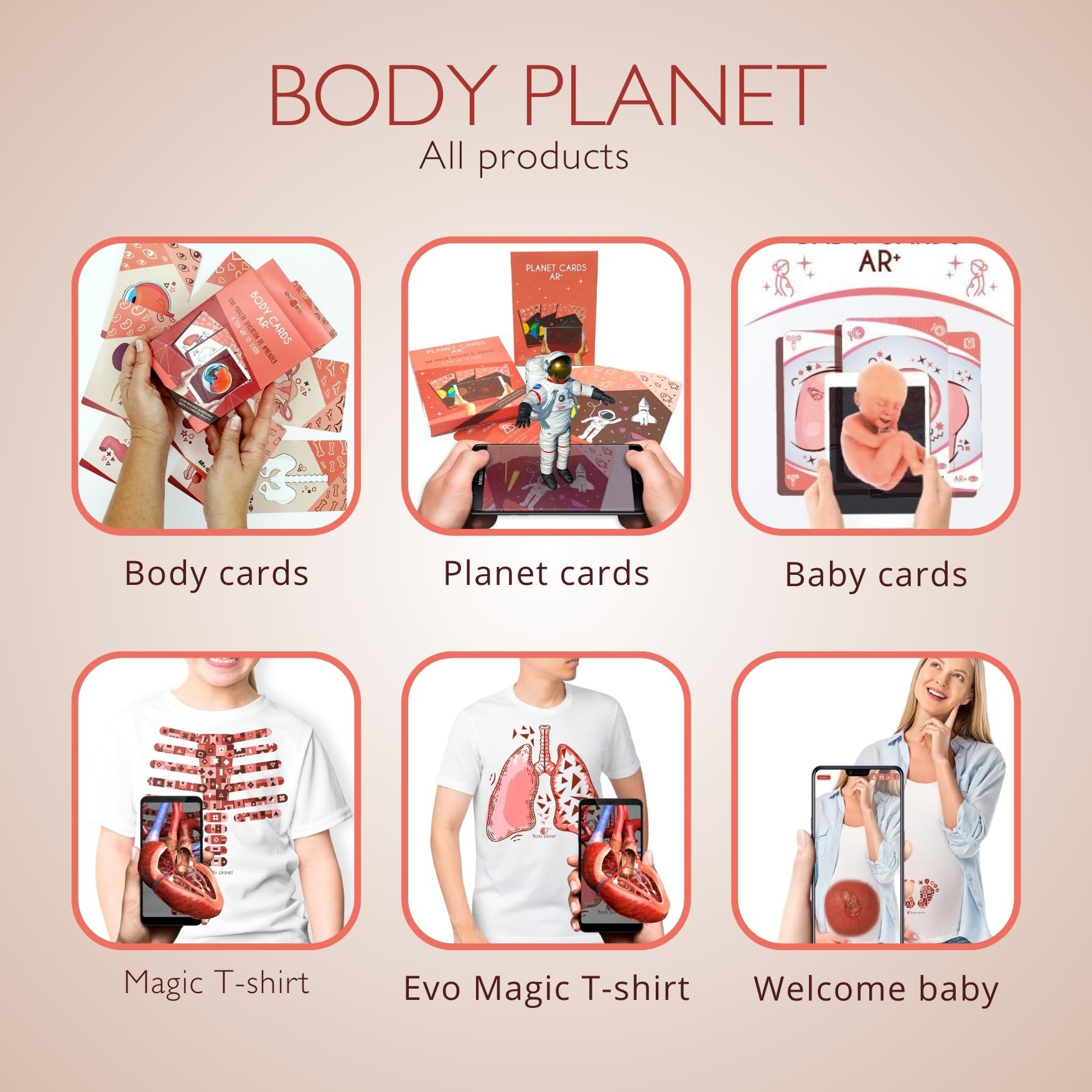 Body cards, carte con realtà aumentata per conoscere il corpo umano giocando