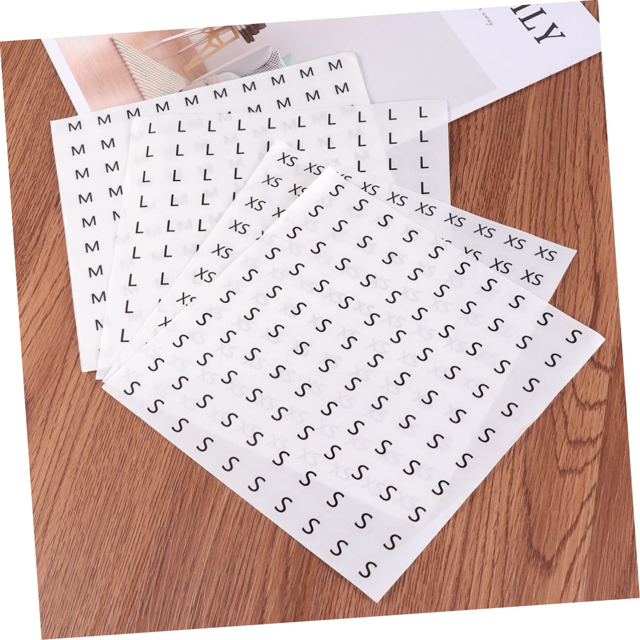 Operitacx 3 Set Etichette Taglie Abbigliamento Adesivi Rotondi Taglie Sl Facili da Applicare per Cappelli Scarpe 1000 Pz * 3