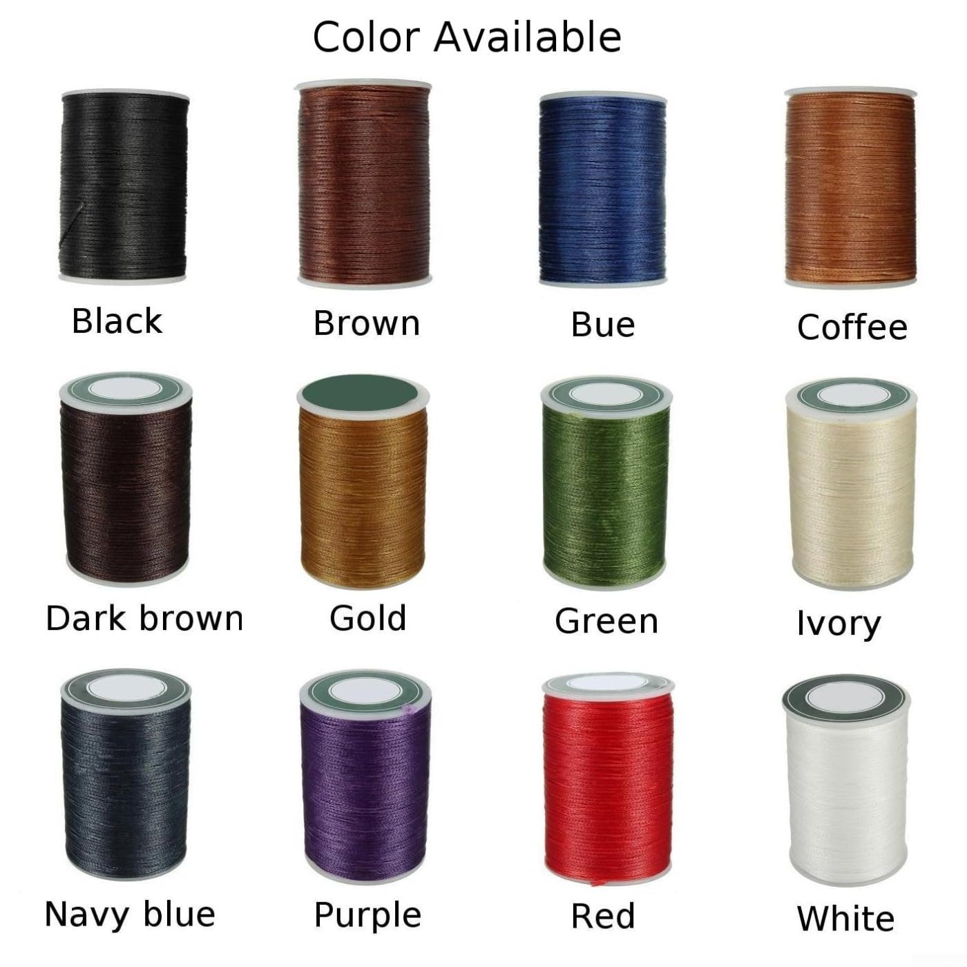 Filo Cerato 0,8mm/78M Filo Cotone Linea Cucito Artigianale Per Uso - Foto 11