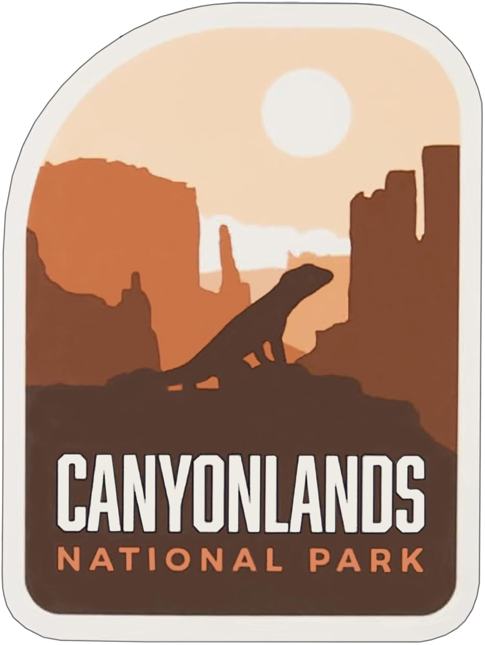 SS&Ds Canyonlands National Park Sticker Vinyl Decal 3 X 2.3 inch for Cars, Trucks, Motorcycles, Boats, Laptops, Tablets & Skateboard - 1349
