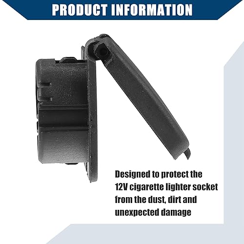 Miniatura 7 de BB5Z-19A487-BATapa delantera derecha12V para Ford F-150 para Ford Edge 2011-2021  Tapa de enchufe para encendedor de cigarrillosImpermeablePlástico
