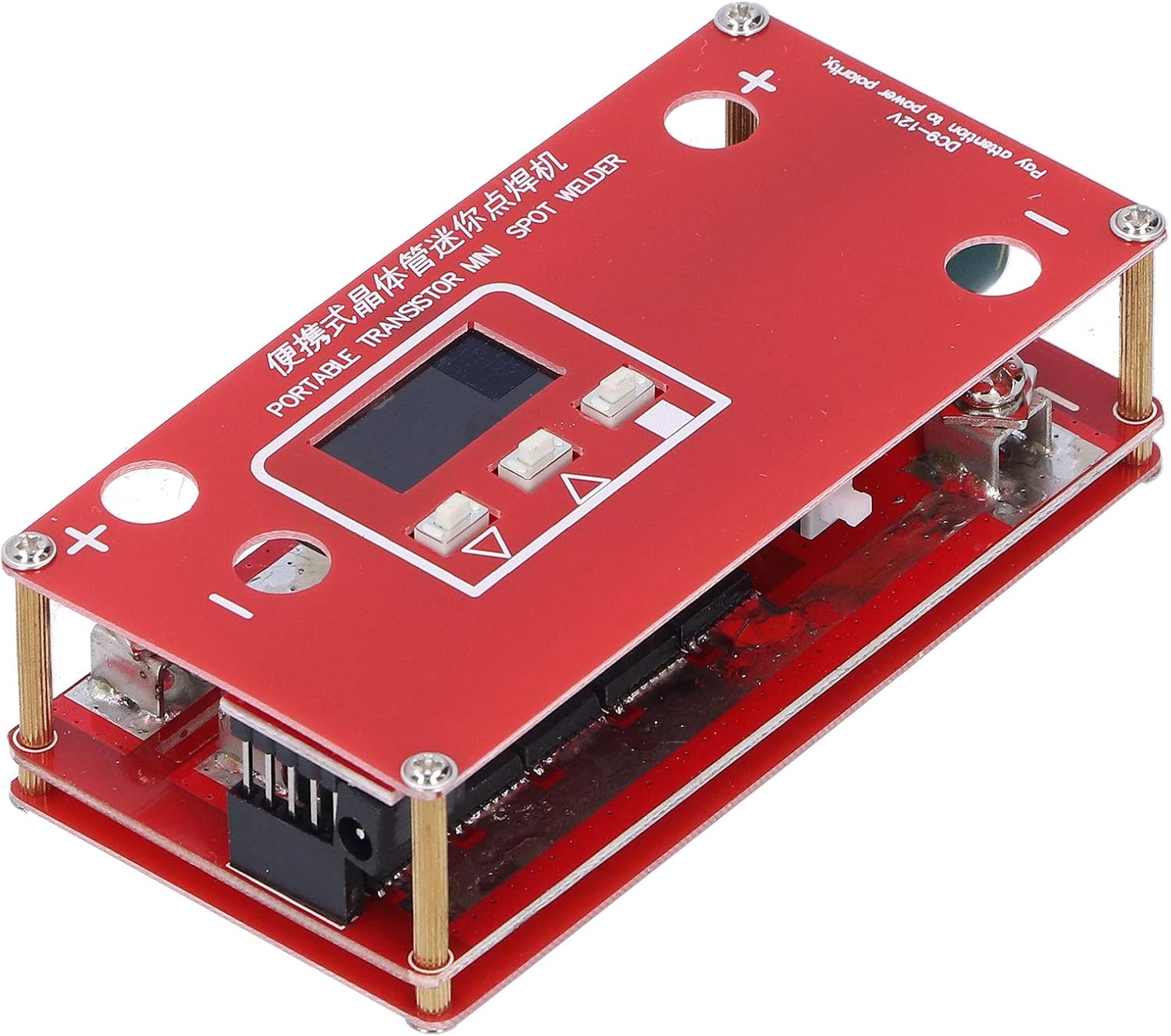 TOPINCN Portable Mini Spot Welder Machine with LCD Screen DIY Spot Welding Machine Equipment