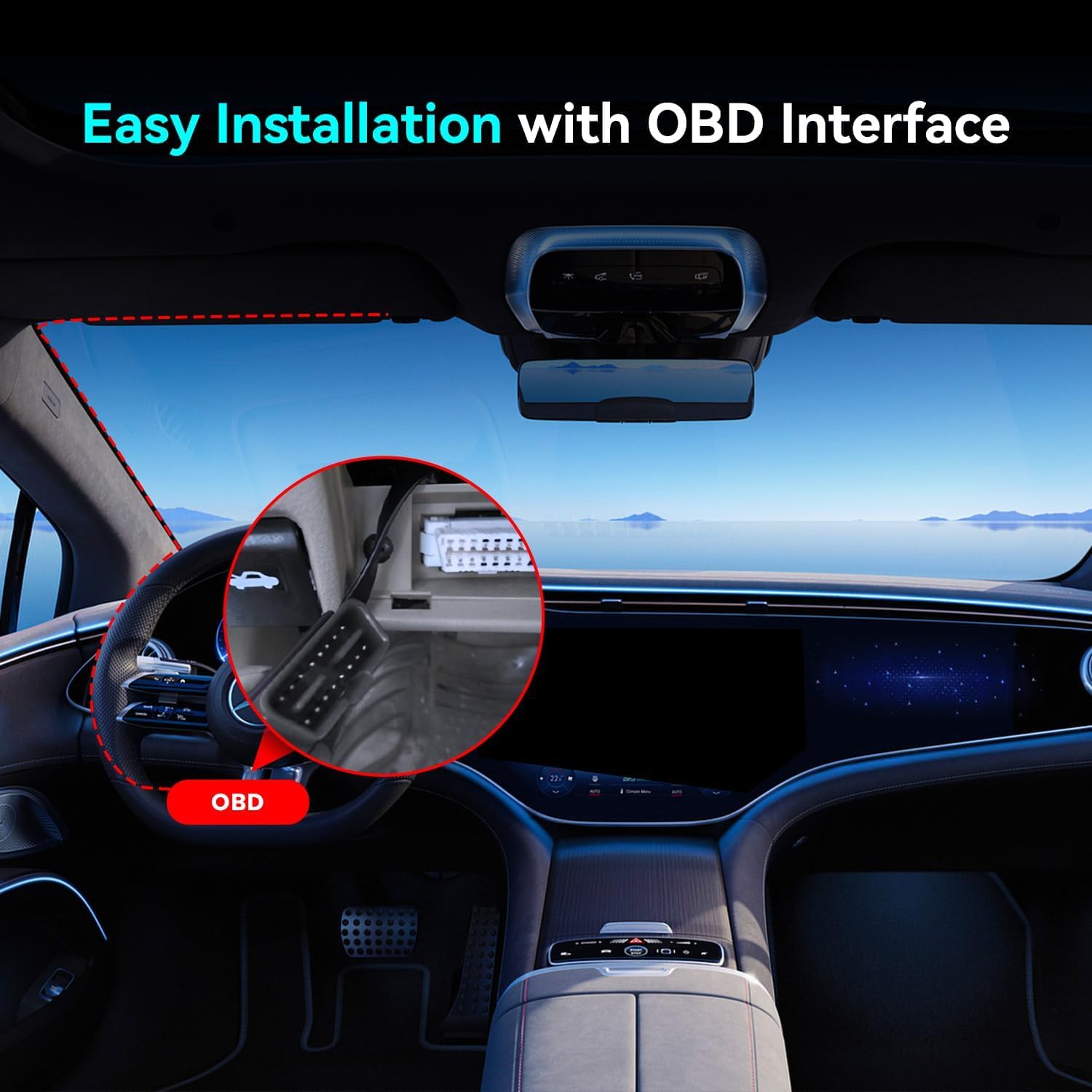 DDPAI OBD Hardwire Kit do kamer samochodowych, kabel 3m, 12V/2A→5V/3A, kompatybilny z Z50 Pro/N5 Dual/Z60/Z60 Pro/Z90 Pro/Z90 Master, 24-godzinne monitorowanie parkowania