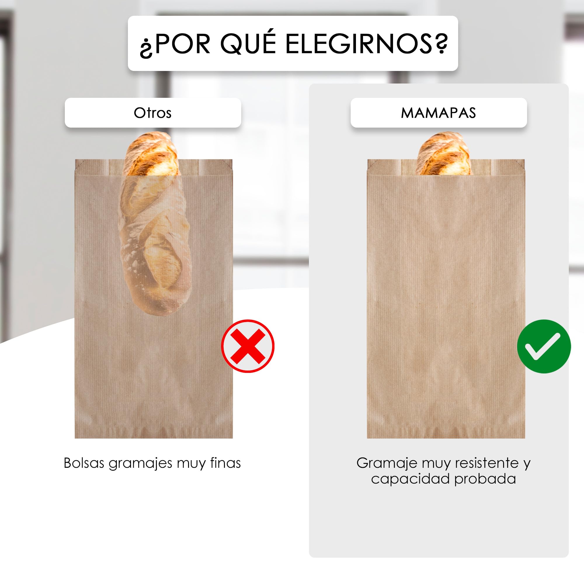 1.000 Bolsas de papel kraft 14+5x25 Bolsas para pan, bolsas comunión, bolsas chuche, bolsa regalo, bolsa panadería, bolsas para regalo, bolsas bocadillo, panadería, sandwich