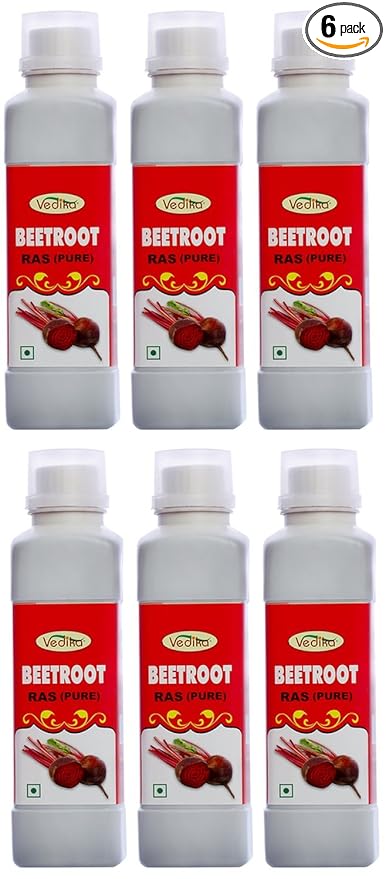 Vedika Beetroot Juice - 3000 ml (Pack of 6)