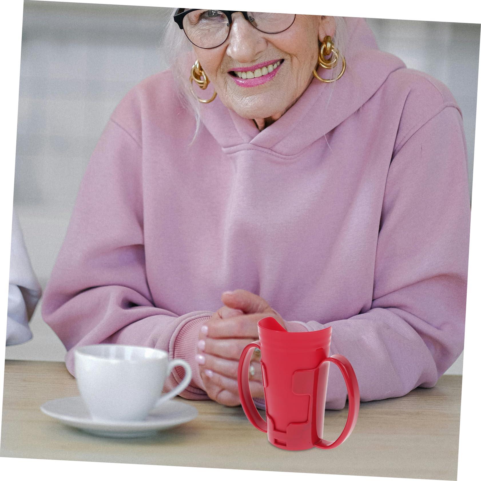 FRCOLOR 3 Uds Taza Para El Cuidado De Personas Mayores Tazas A Prueba De Derrames Para Adultos De Agua Para Pacientes Discapacitados Para Beber De Agua Para Personas
