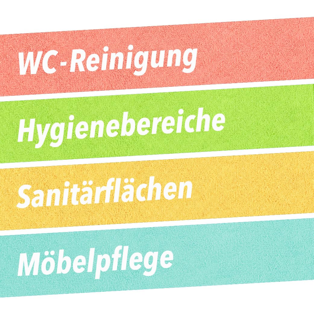 G.I.V. 50x Mikrofaser Reinigungstücher Hellblau 250gsm - Microfasertücher 40x40cm, Streifenfrei & Saugstark - Lappen für Haushalt, Gastronomie, Auto, Werkstatt - Putztücher 4-Farb-System