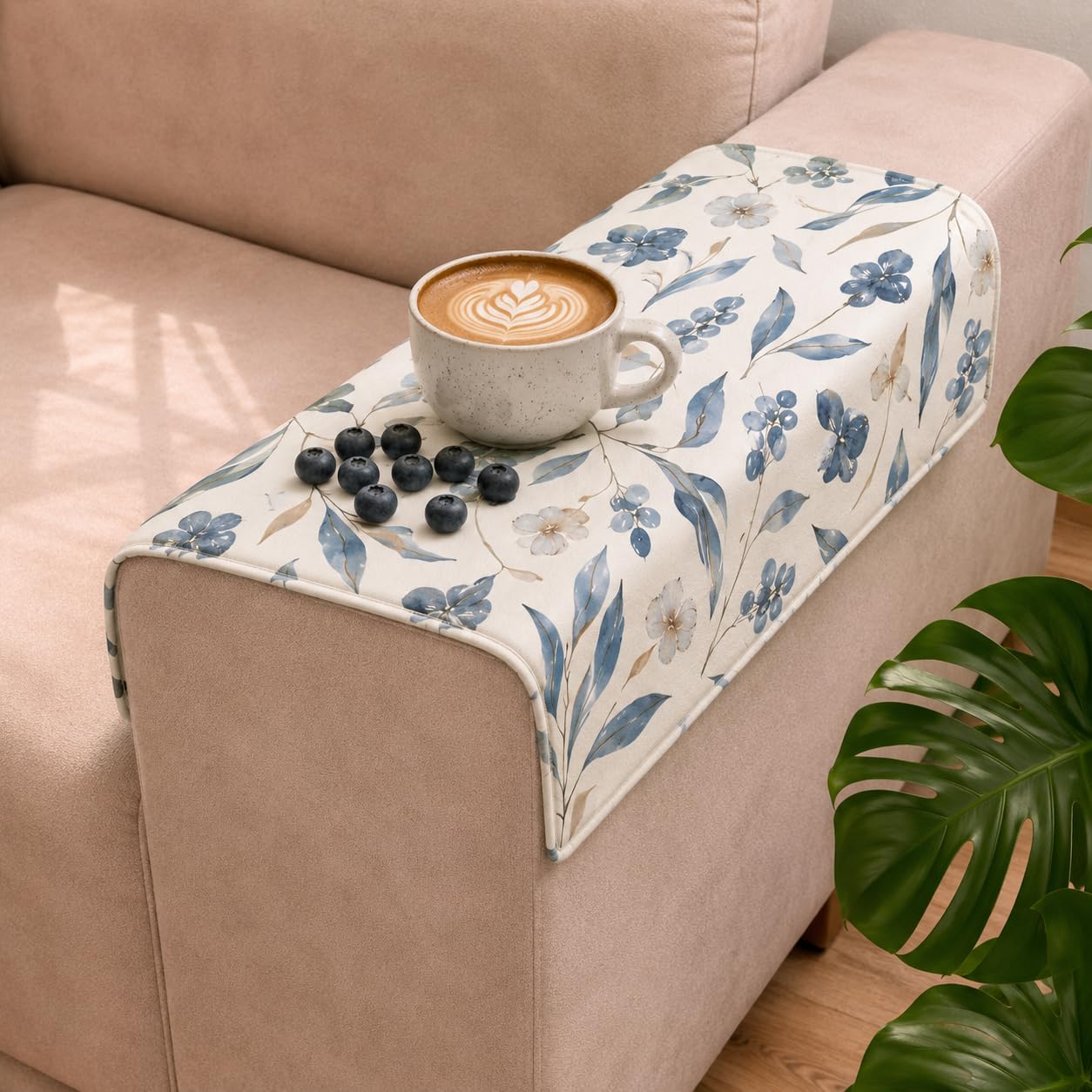 STITCHNEST 'Eden Weaves Collection Series' Sofa Armrest Cover | Elegant Woven Fabric, Washable & Durable for Modern Living (18 x 22 Inches)-image-24