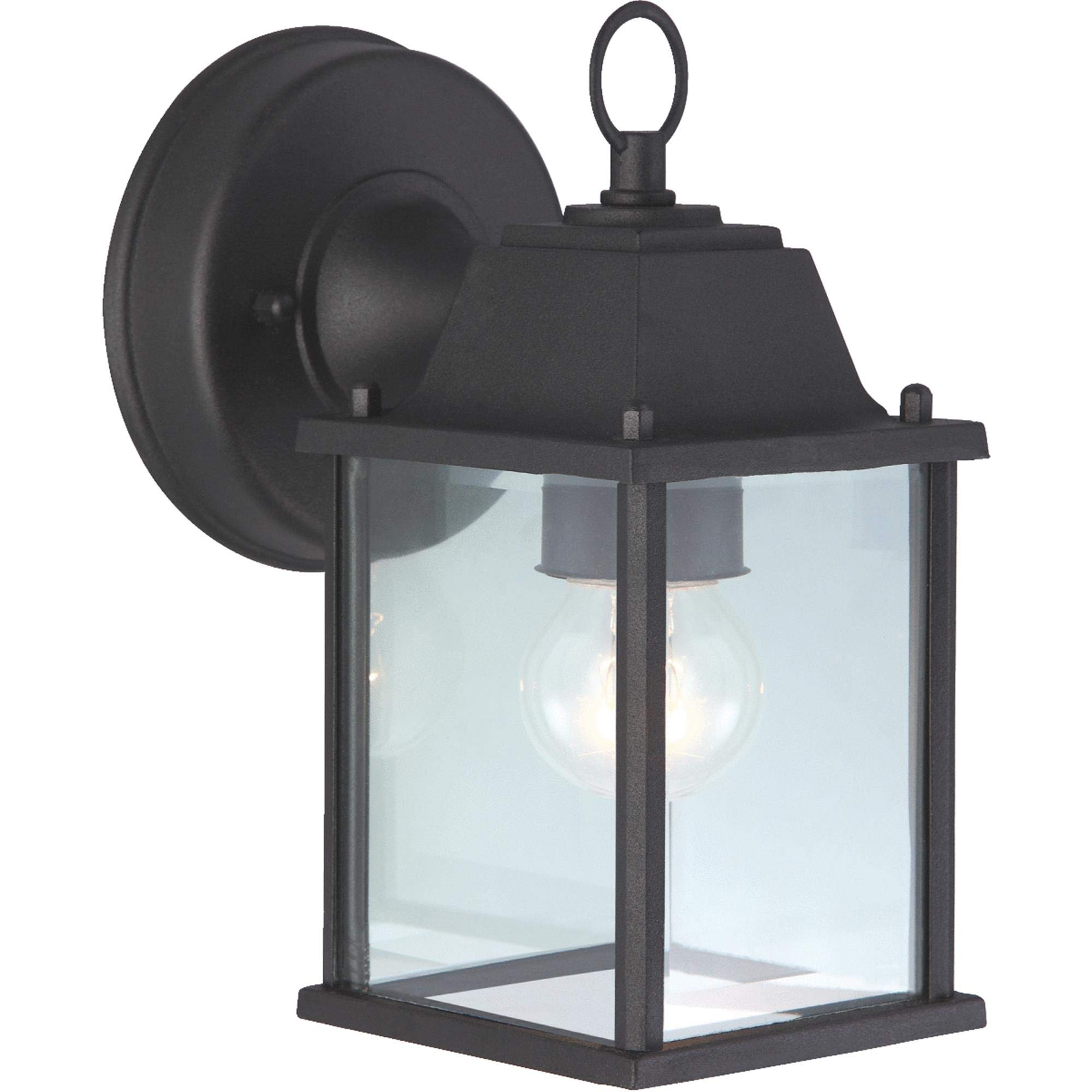 Outdoor Wall Fixture Lantern BLK OUTDOOR WALL FIXTURE