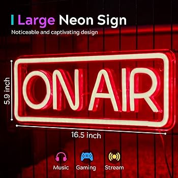 Amazon.co.jp: ON AIR ネオンサイン - ライブオンエアサイン