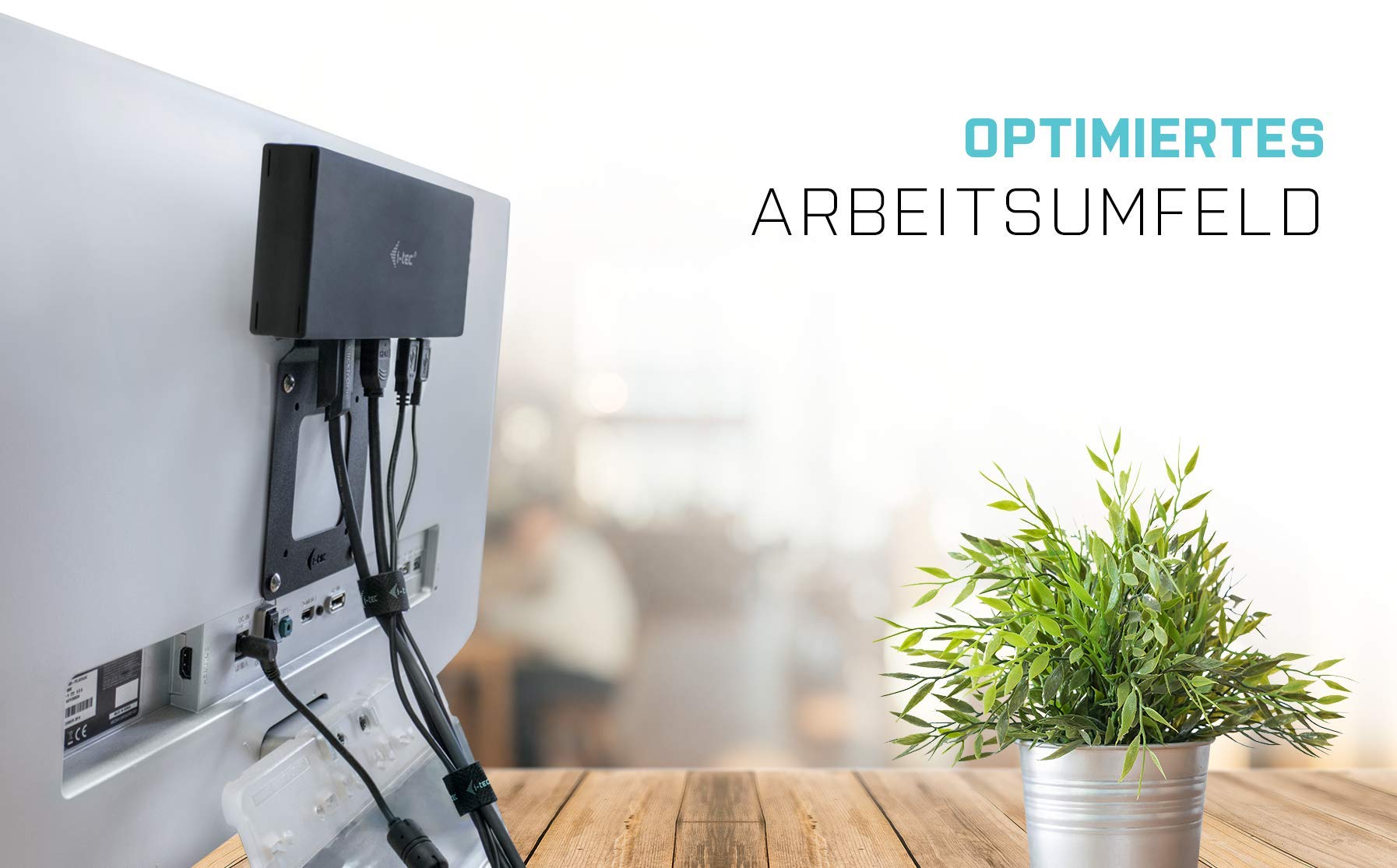 i-tec USB-C Quattro Dockingstation für 4 Bildschirme mit Stromversorgung 85W - 2X DisplayPort – Bild 6